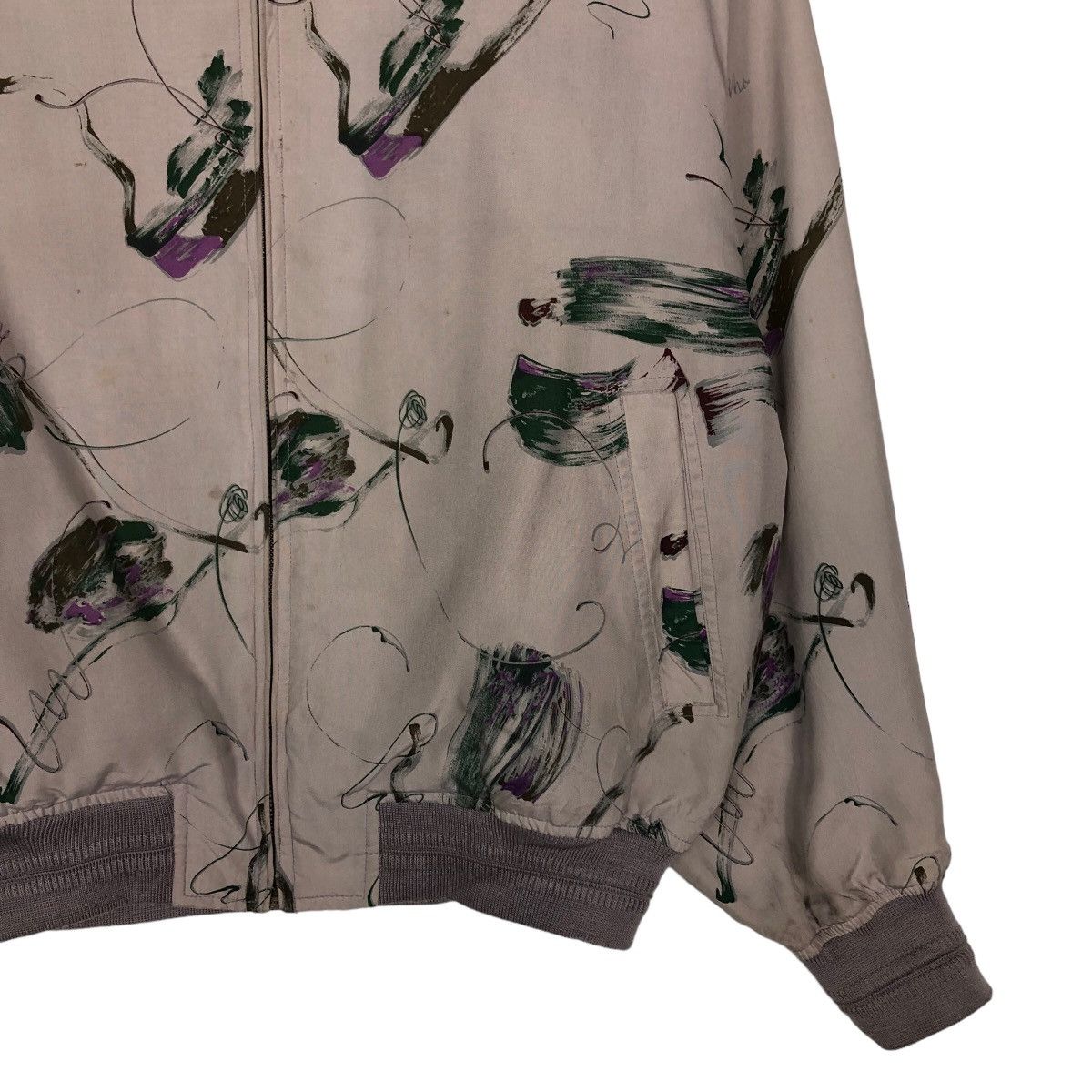 Japanese Brand 🔥Vintage Bomber Jacket Pure Silk Elspia Issey Miyake Size US M / EU 48-50 / 2 - 4 Thumbnail