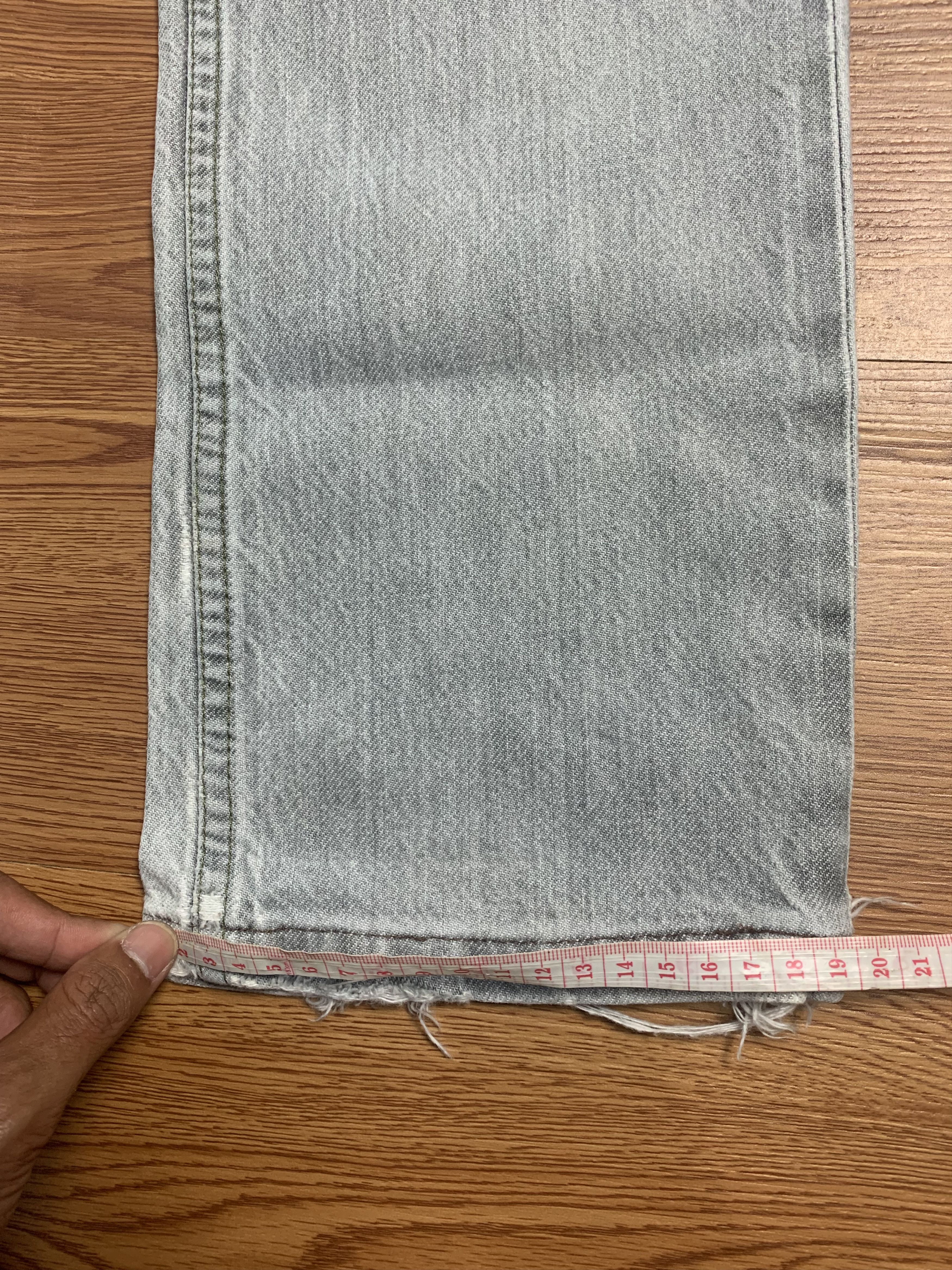 Helmut Lang Helmut Lang 1998 Gray Washed Denim Size US 29 - 14 Thumbnail
