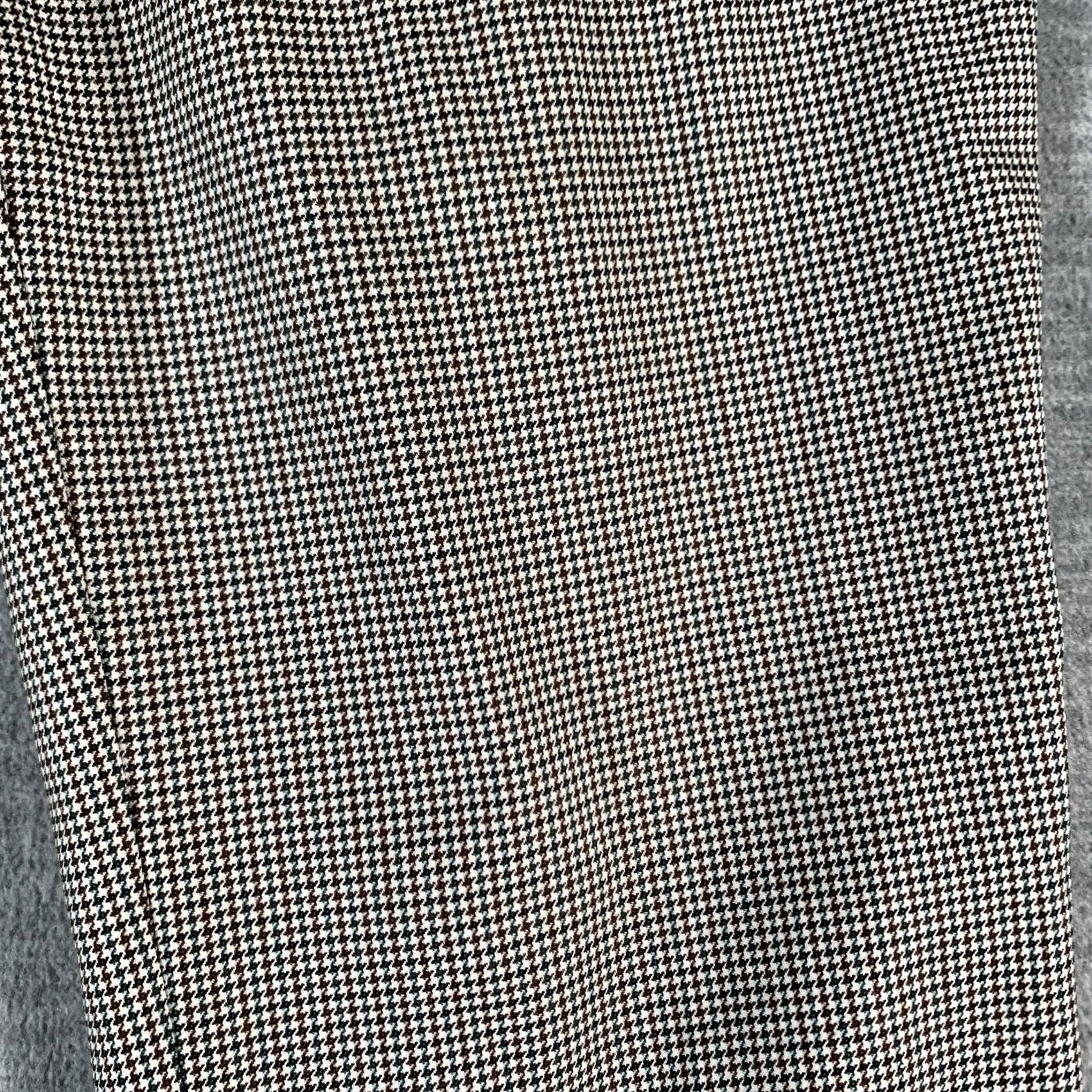 Vintage VINTAGE Boss Pants Womens 4 Brown Houndstooth Slim Fit Dress Trouser Office Germany Size 26" / US 2 / IT 38 - 4 Thumbnail