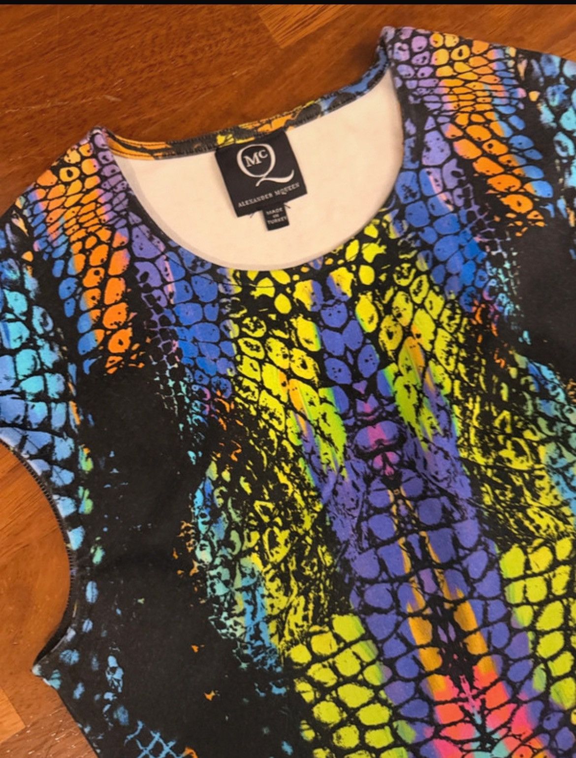 Alexander McQueen McQ Alexander McQueen Multicolor Reptile Print Dress Size S / US 4 / IT 40 - 2 Thumbnail