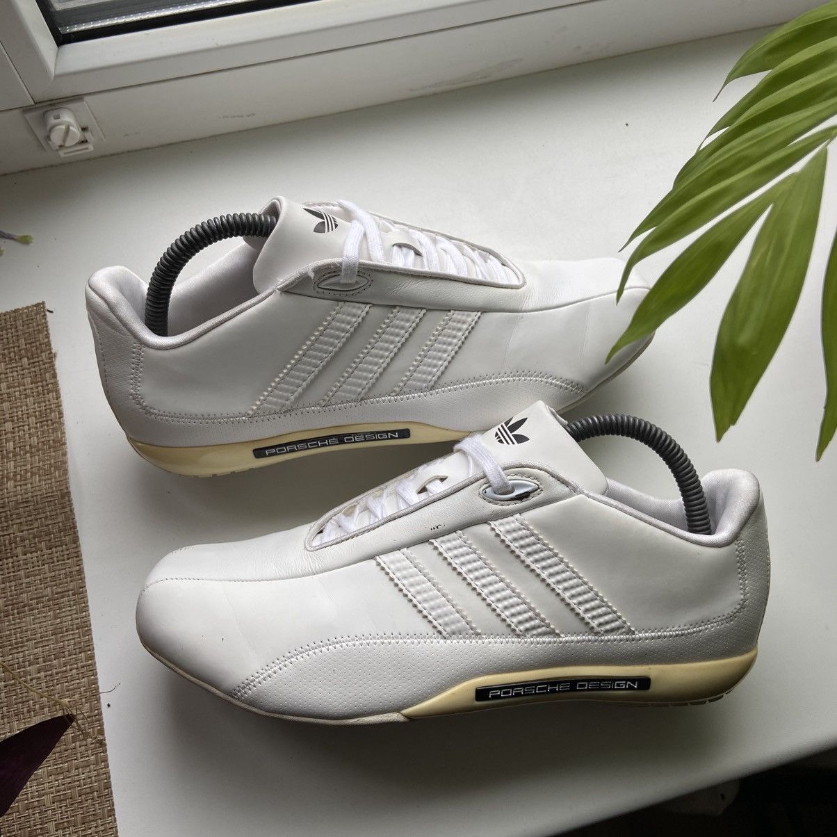 Adidas 📌 Vintage Adidas Porsche Design Y2K Leather Shoes Carbon Y2K Size US 5.5 / EU 38 - 6 Thumbnail