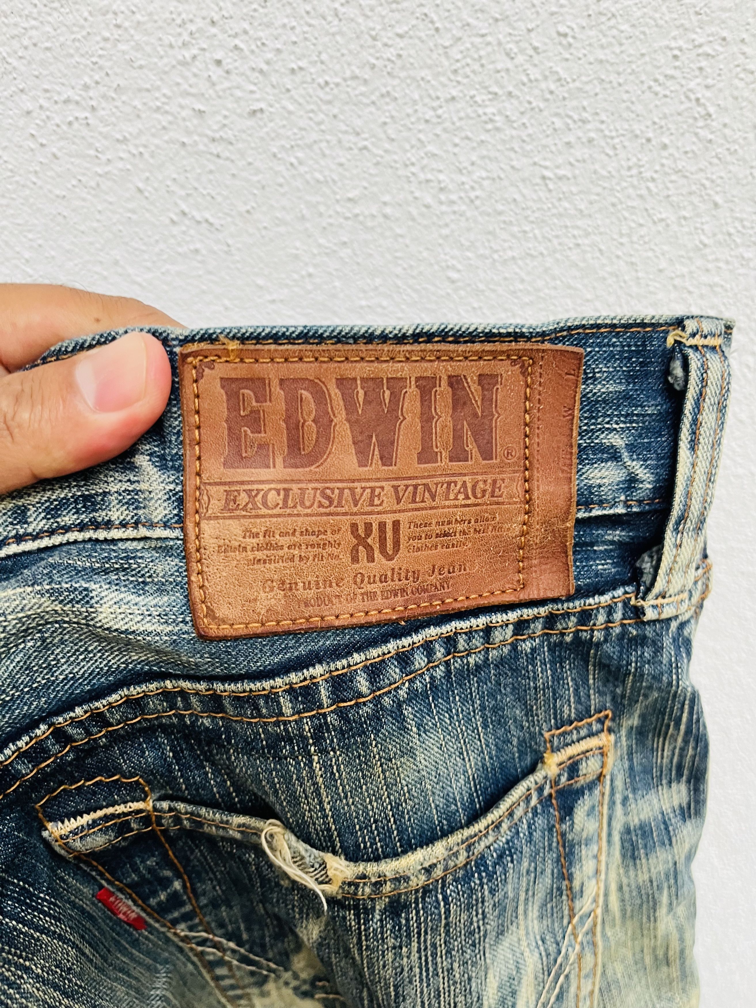 Edwin × Japanese Brand Vintage Edwin Exclusive XV Japanese Distressed Fashion Style Size US 31 - 12 Thumbnail
