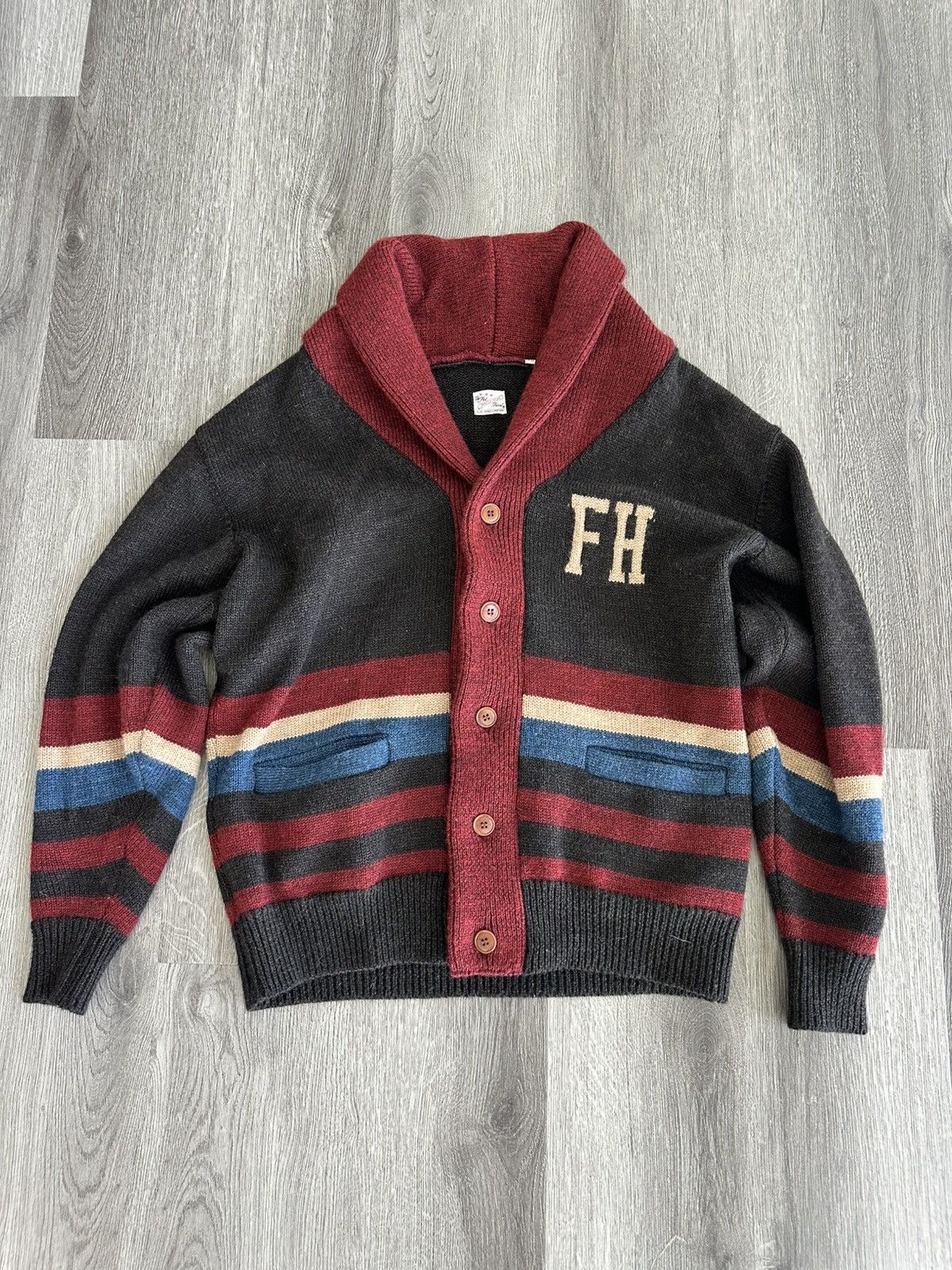 The Flat Head Wool Cardigan Size US L / EU 52-54 / 3 - 1 Thumbnail