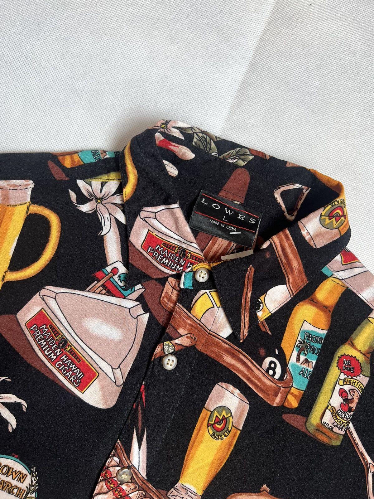 Japanese Brand Vintage Lowes Hawaiian Tropical Bowling In Paradise Shirt Size US L / EU 52-54 / 3 - 4 Thumbnail