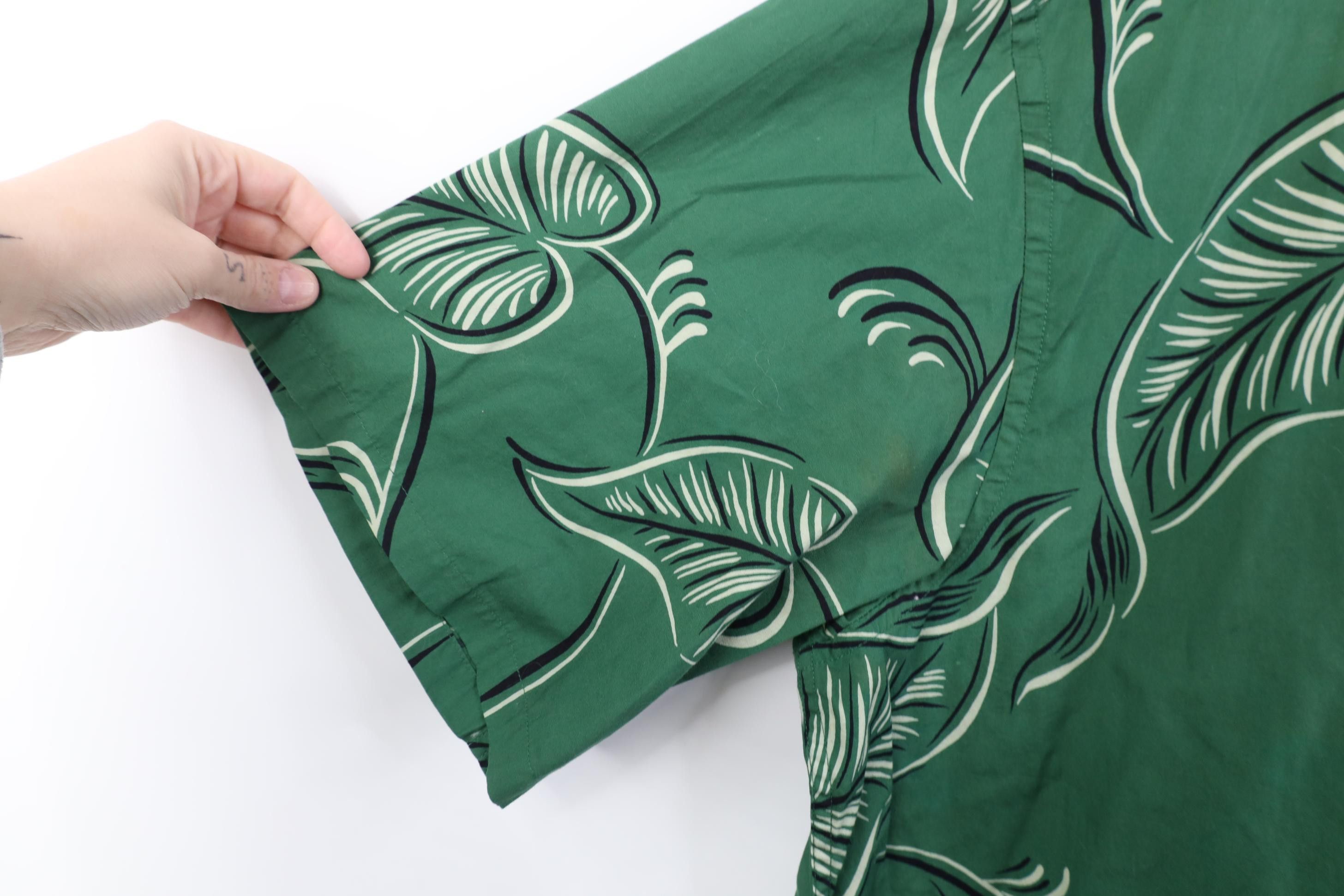 Banana Republic Vintage 90s Banana Republic Leaf Beach Luau Button Shirt Size US L / EU 52-54 / 3 - 7 Thumbnail