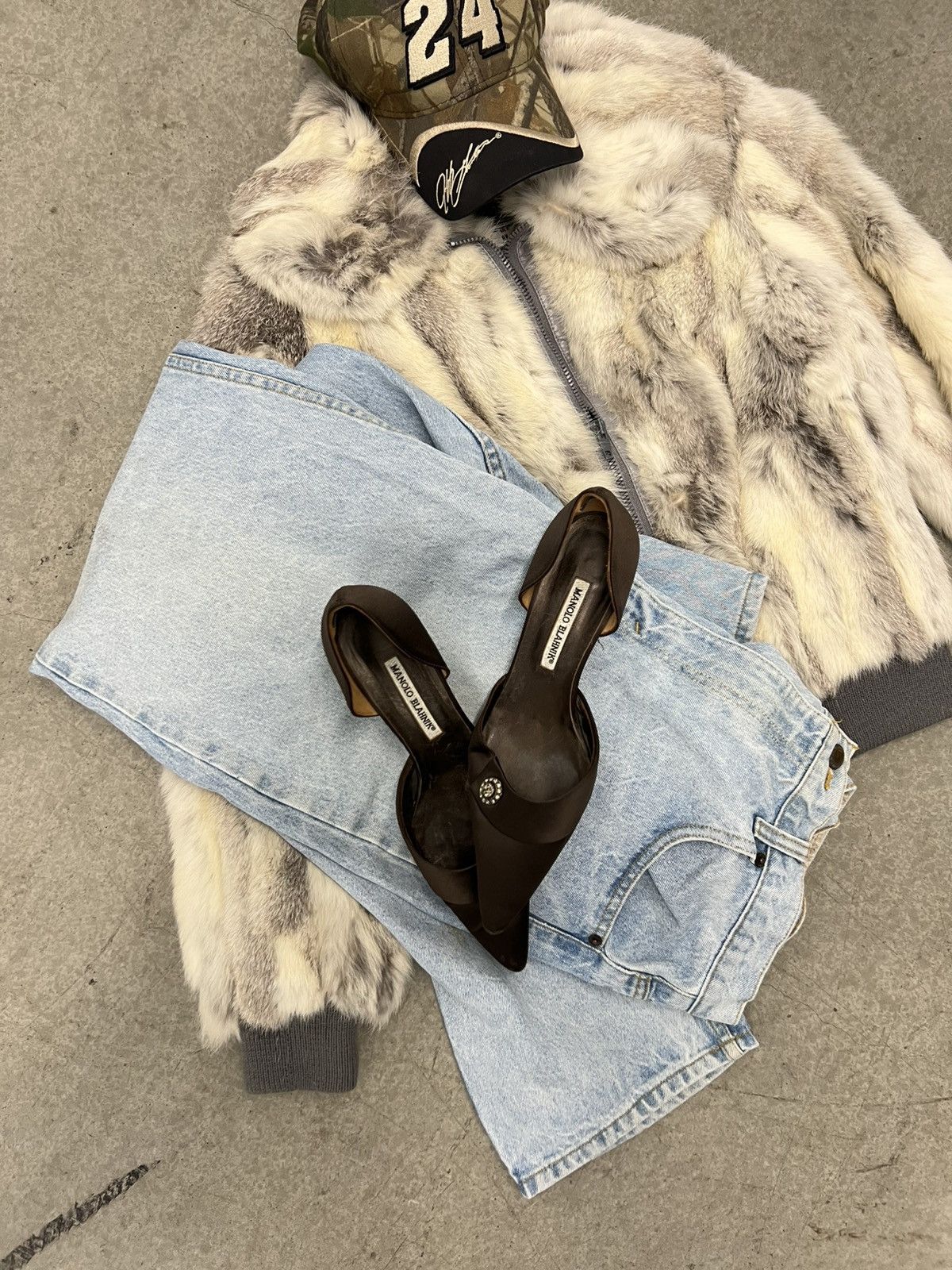 Designer × Vintage D.D. Sloane Fur Coat Size S / US 4 / IT 40 - 6 Thumbnail