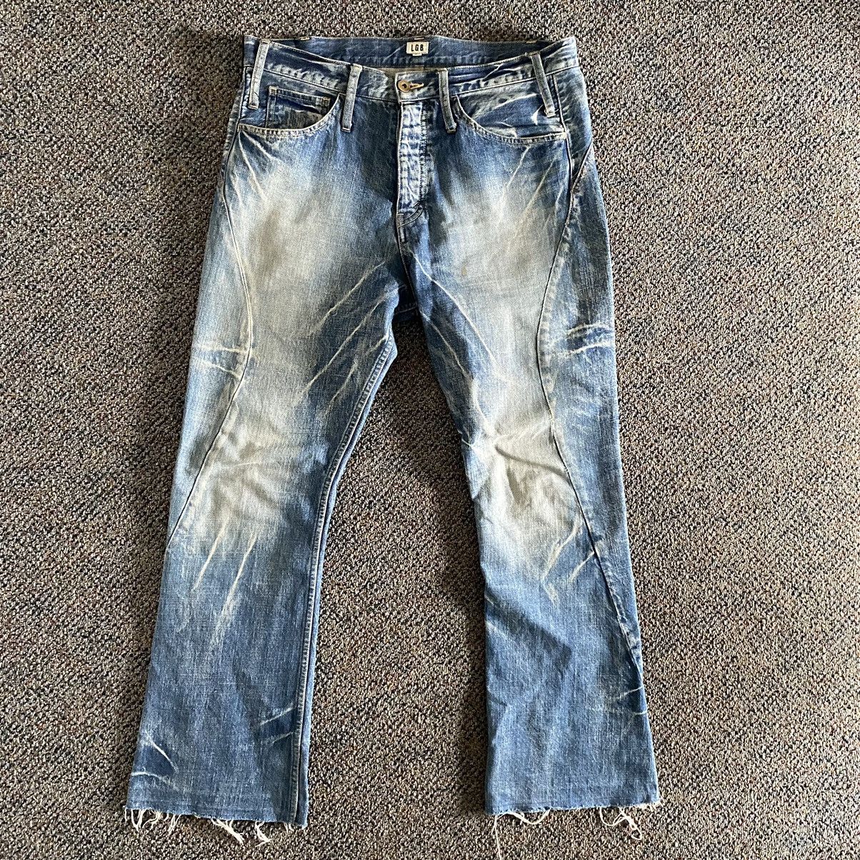 Image of If Six Was Nine x Le Grande Bleu L G B L.g.b - Lazy Wolf -Denim Jeans, Men's (Size 34)