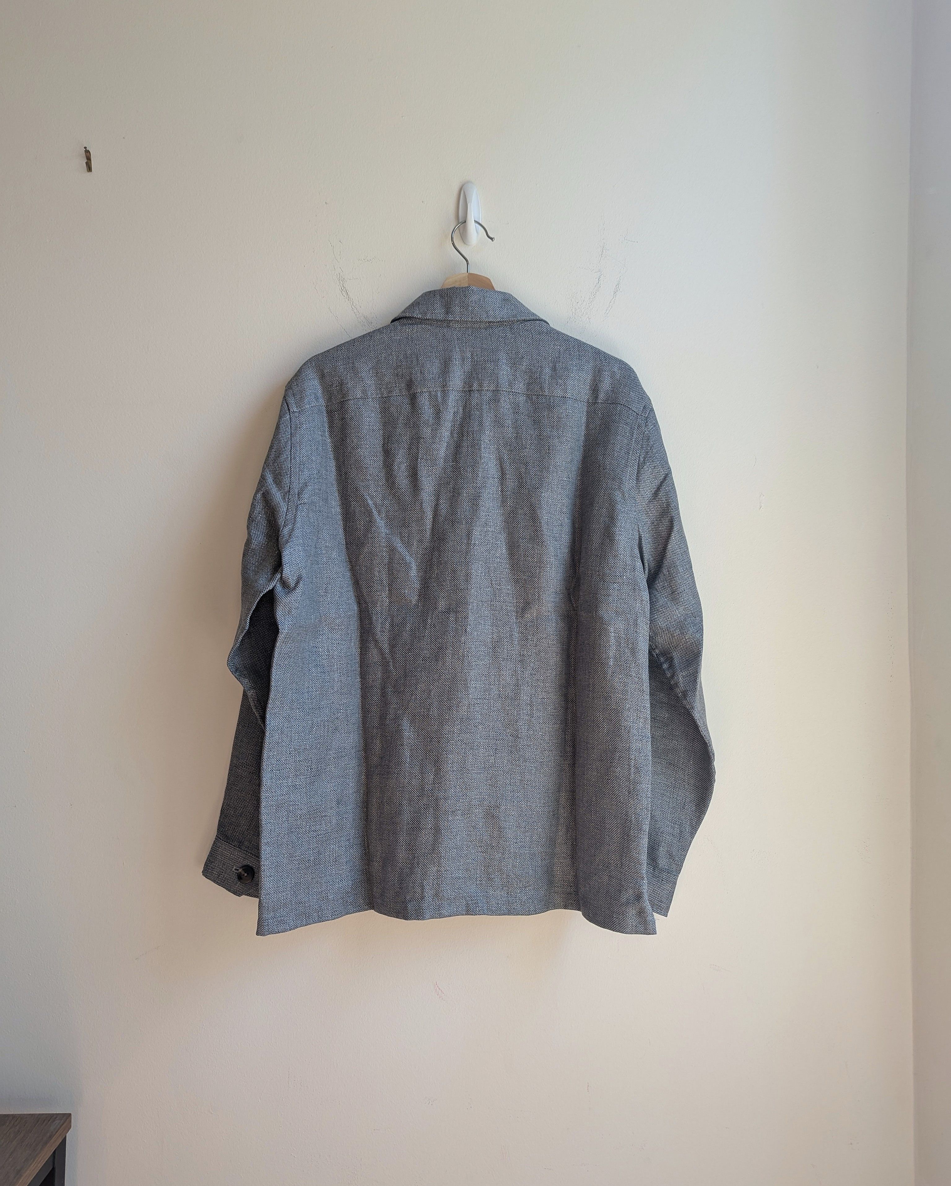 Proper Cloth Hopsack Linen-Lyocell Shirt Jacket Size US L / EU 52-54 / 3 - 8 Thumbnail
