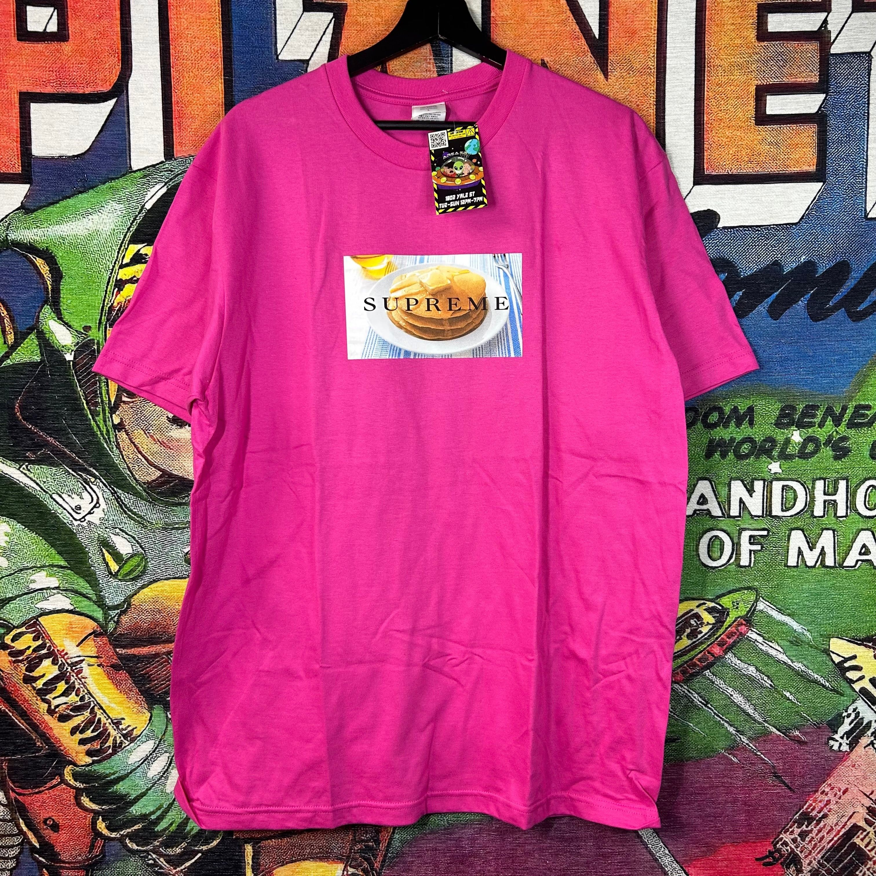 Brand New Supreme Pancakes Pink Tee Size Large