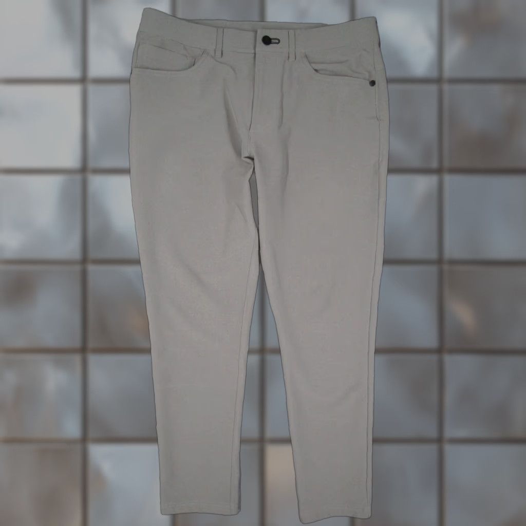 Vintage Public Rec Pants Mens 32x30 Gray Performance Stretch 5 Pocket Casual Travel Slim Size US 32 / EU 48 - 1 Thumbnail