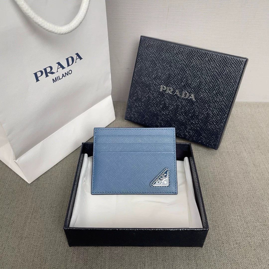 Prada Prada New Triangle Logo Card Holder Size ONE SIZE - 1 Thumbnail
