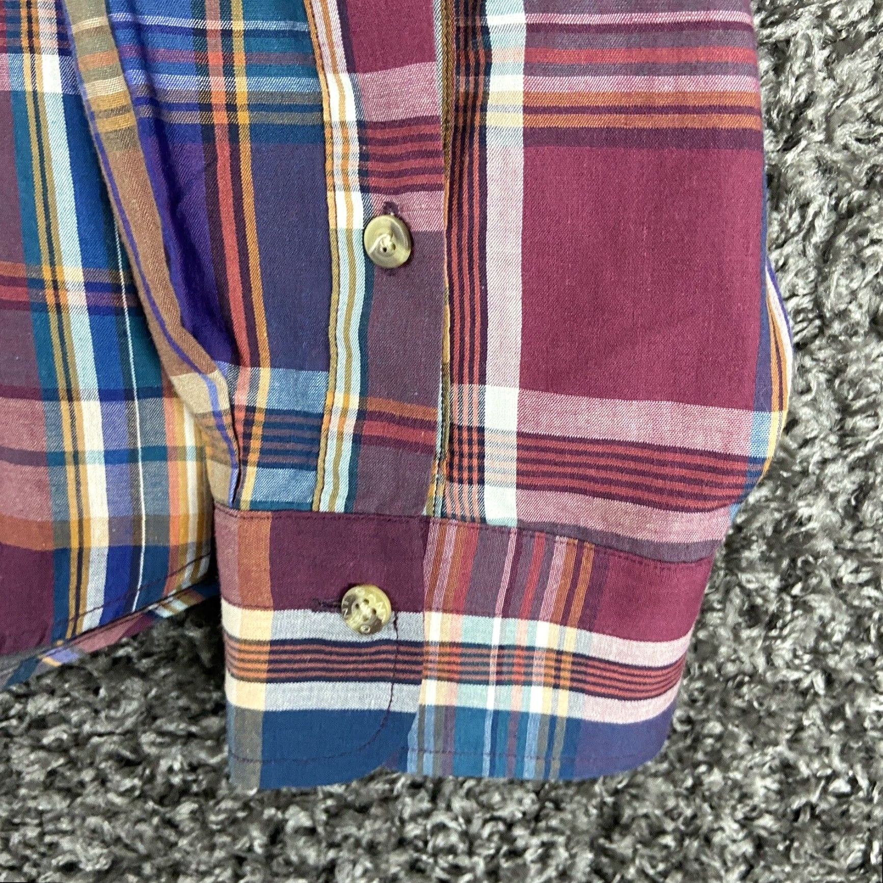Gant Gant Men’s XL Multicolor Plaid Button Up Long Sleeve Size US XL / EU 56 / 4 - 3 Thumbnail