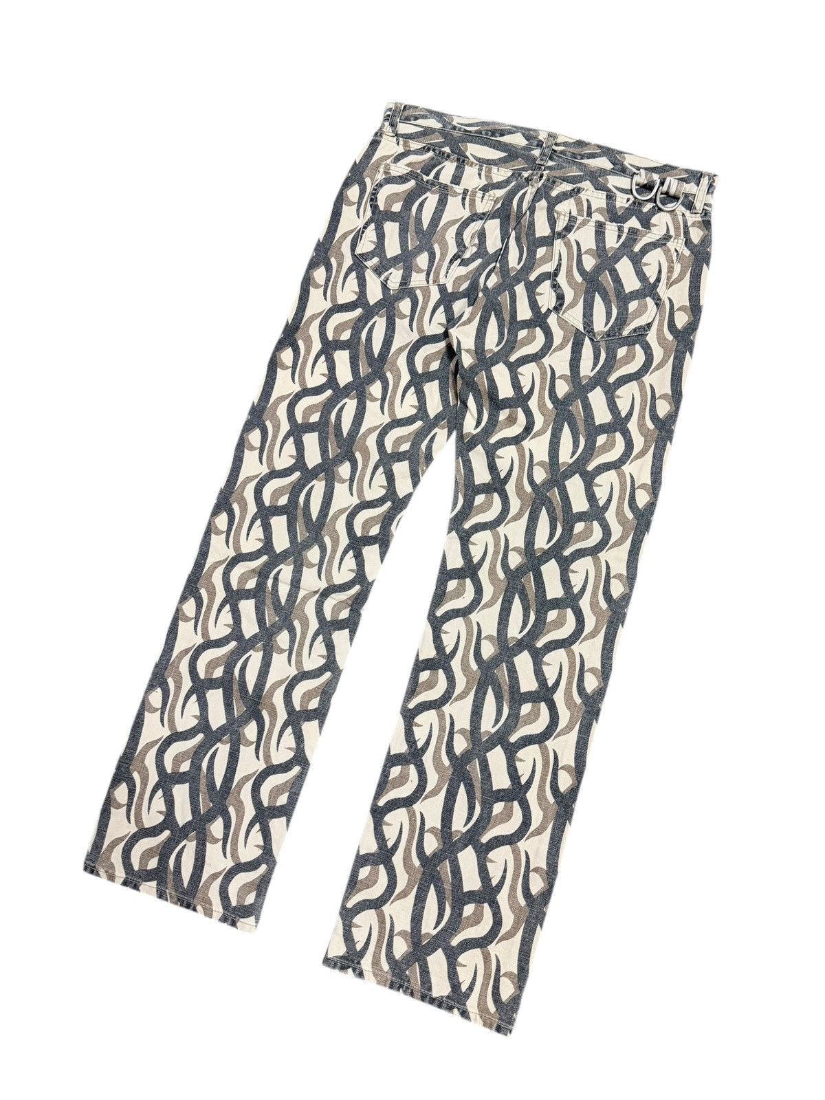 If Six Was Nine Vtg🔥Gogmagog Inspired Number Nine Tribal Camo Denim Size US 36 / EU 52 - 15 Thumbnail