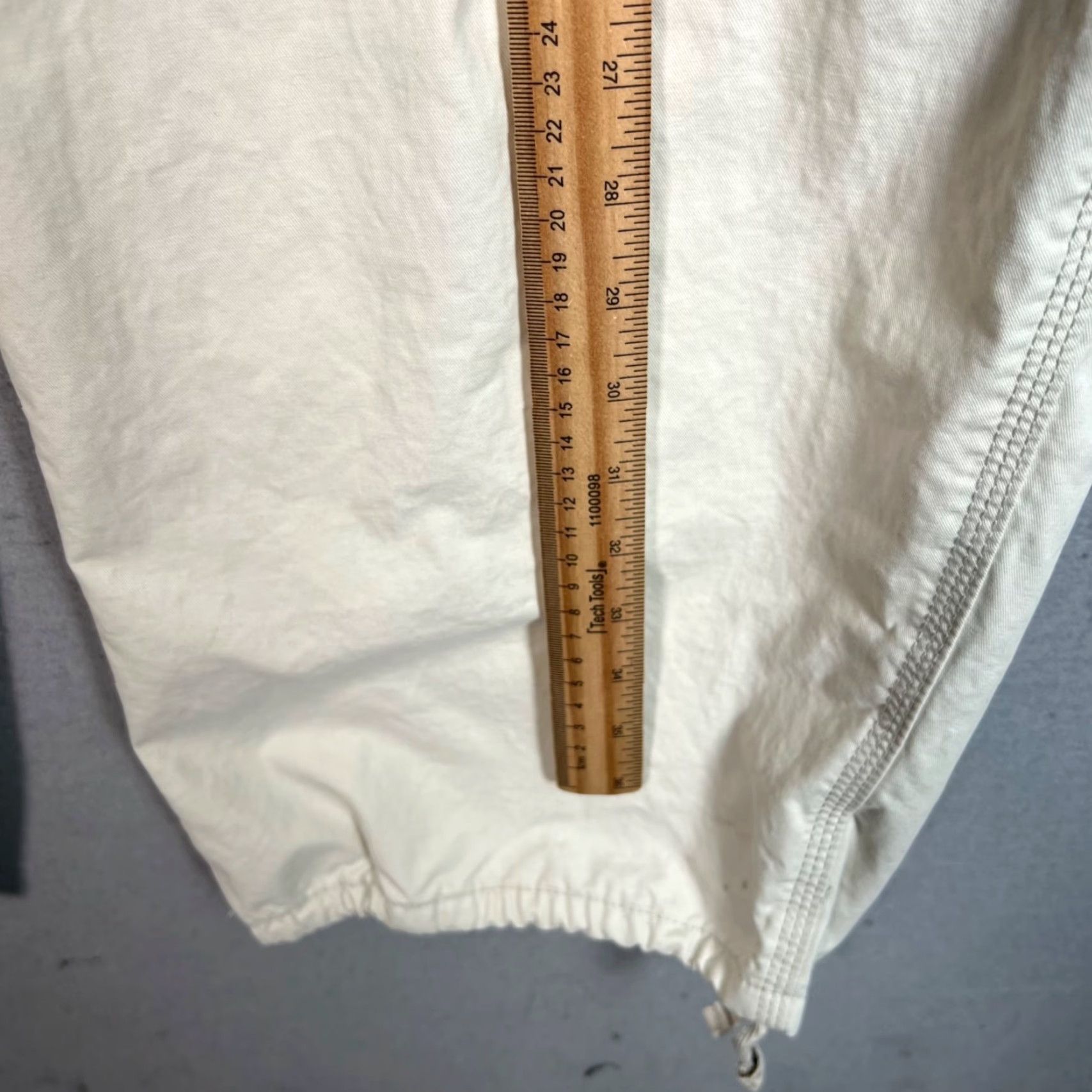 Weekday VINTAGE Weekday Womens Cargo Pants Wide Leg Beige Cotton 38 Casual Pants Womens Size 26" / US 2 / IT 38 - 6 Thumbnail
