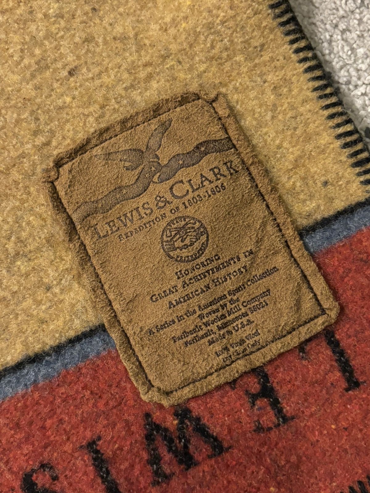 Other Lewis And Clark Virgin Wool Blanket Fairbault Woolen Mills Size ONE SIZE - 2 Thumbnail