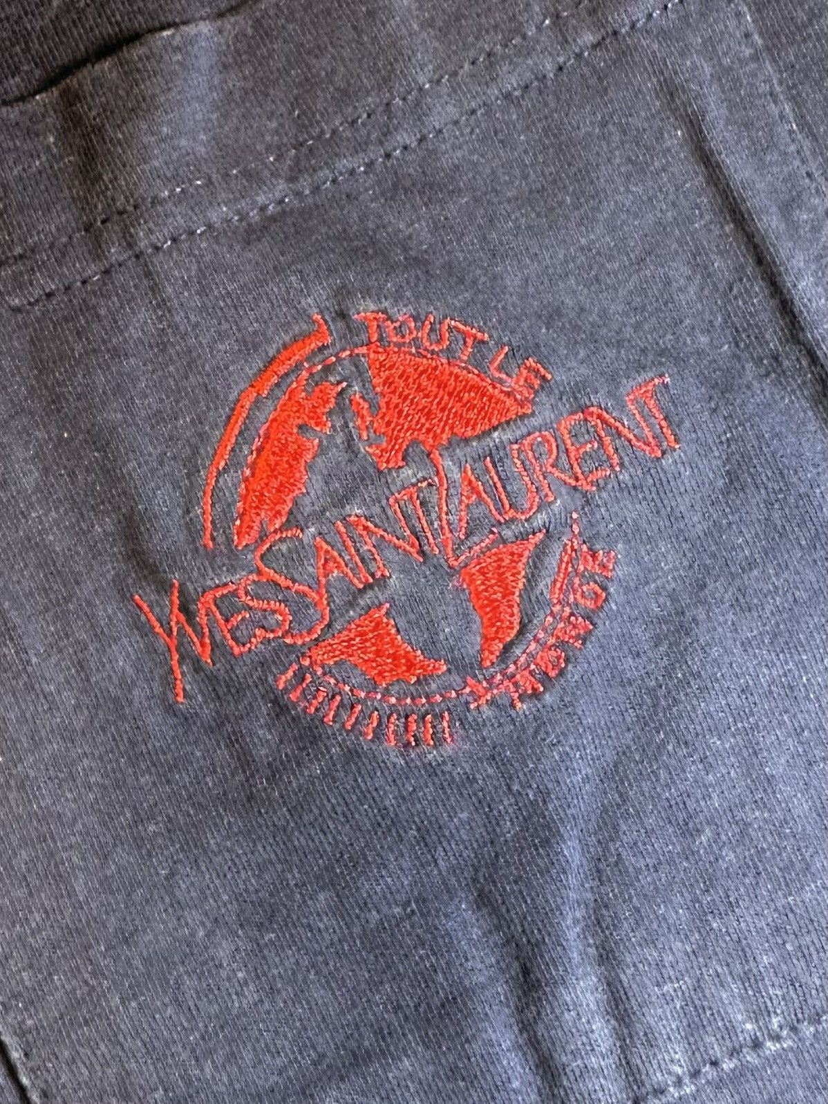 Yves Saint Laurent VERY RARE! YVES SAINT LAURENT VINTAGE T-SHIRT PLANET LOGO Size US XL / EU 56 / 4 - 3 Thumbnail