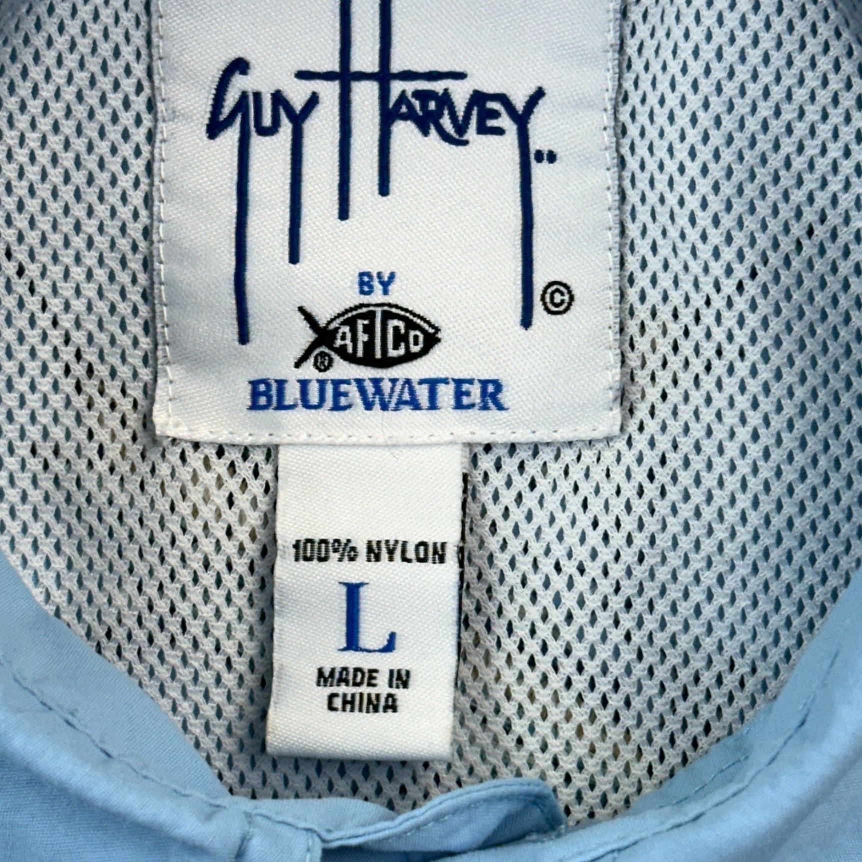 Guy Harvey Guy Harvey Aftco Bluewater Shirt Mens Large Long Sleeve Marlin Fishing Vented Size US L / EU 52-54 / 3 - 7 Thumbnail