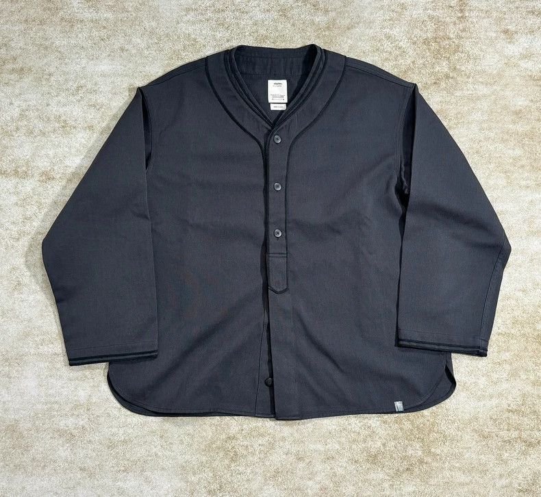 Visvim Visvim Visvim Dugout Shirt in Black Pique Fabric-2506 Size US M / EU 48-50 / 2 - 1 Thumbnail