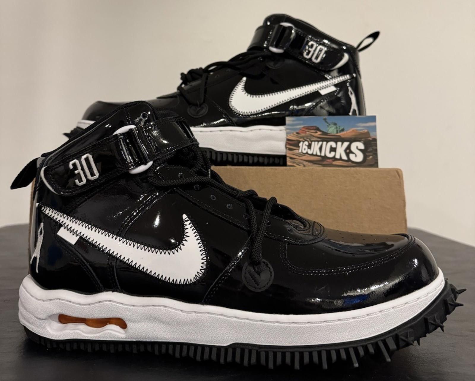 Nike Size 12 - Off-White x Nike Air Force 1 SP Leather Mid Sheed Size US 12 / EU 45 - 1 Thumbnail