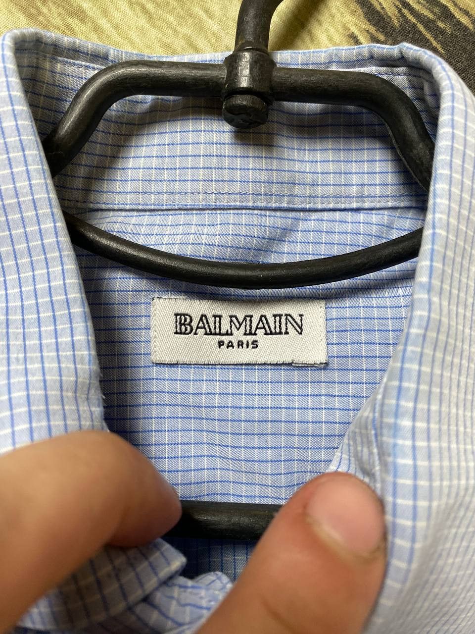 Balmain Balmain Paris Pinstripe Mens Dress Shirt Size US L / EU 52-54 / 3 - 2 Thumbnail