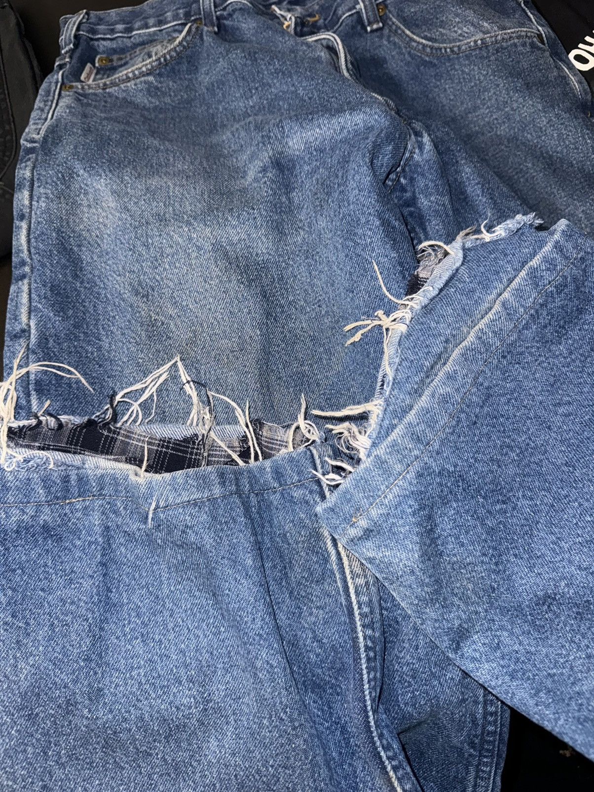 Carhartt Crazy Vintage 90s Carhartt Baggy Jeans Faded Distressed Size US 34 / EU 50 - 7 Thumbnail