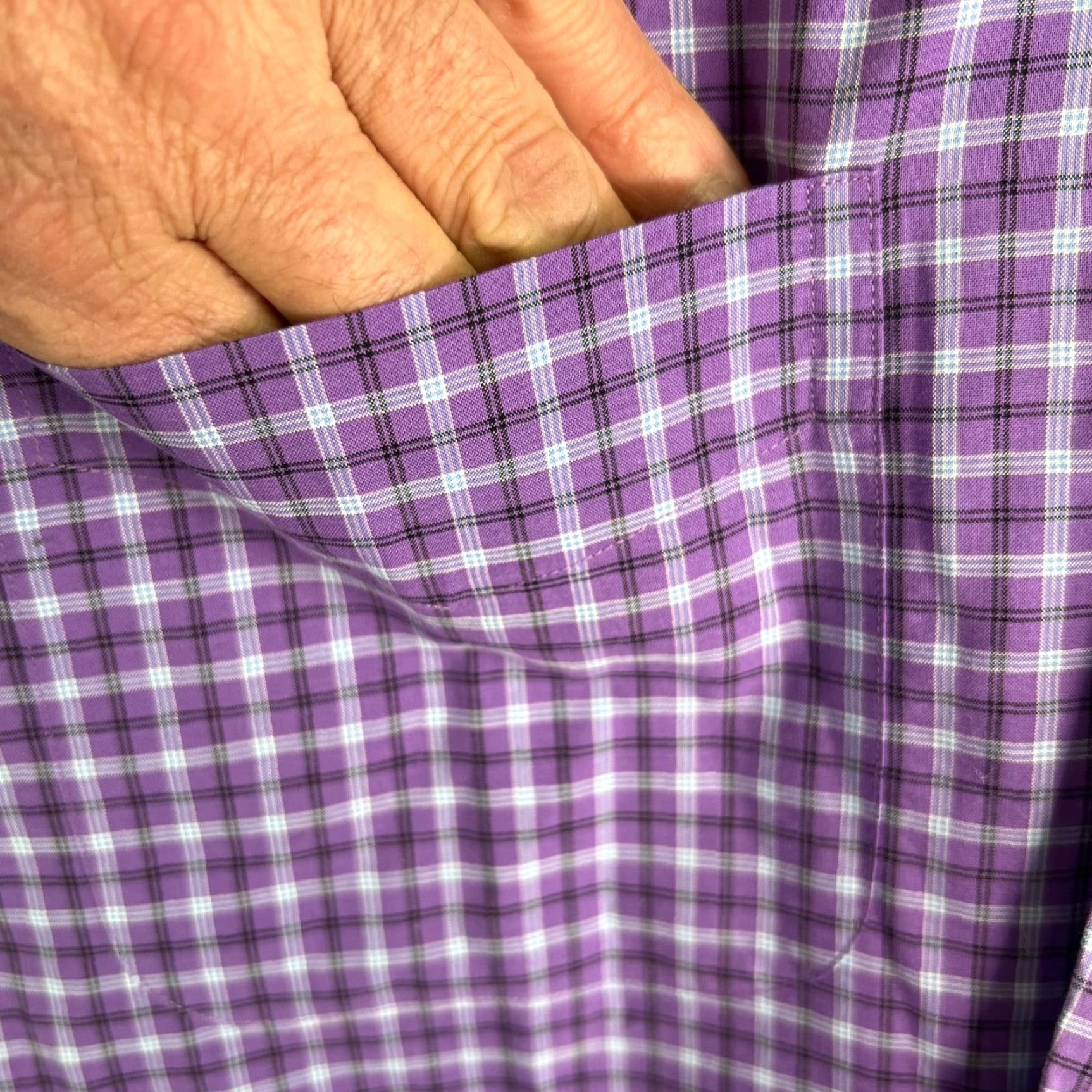 Ralph Lauren Ralph Lauren Button-Up Shirt Mens 18/36 Purple Check Non-Iron 54 Chest Regular Fit Long Sleeve Collared Button-Down Shirt Size US XXL / EU 58 / 5 - 4 Thumbnail