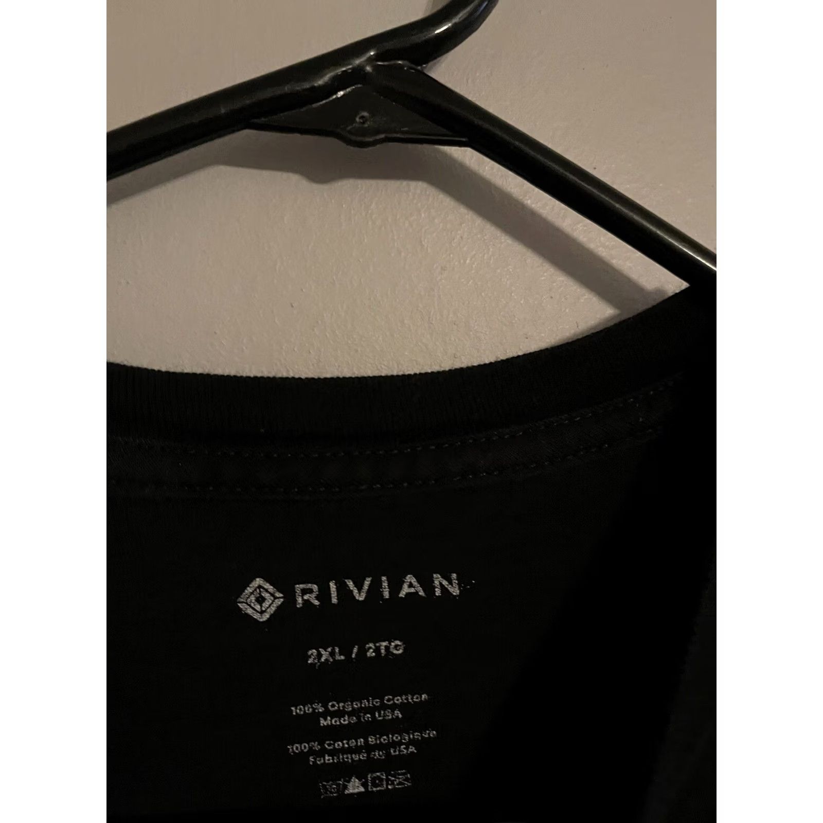 Vintage Rivian USA Black T-Shirt Mens 2XL Short Sleeve Cotton Crew Neck Regular Fit Size US XXL / EU 58 / 5 - 3 Thumbnail