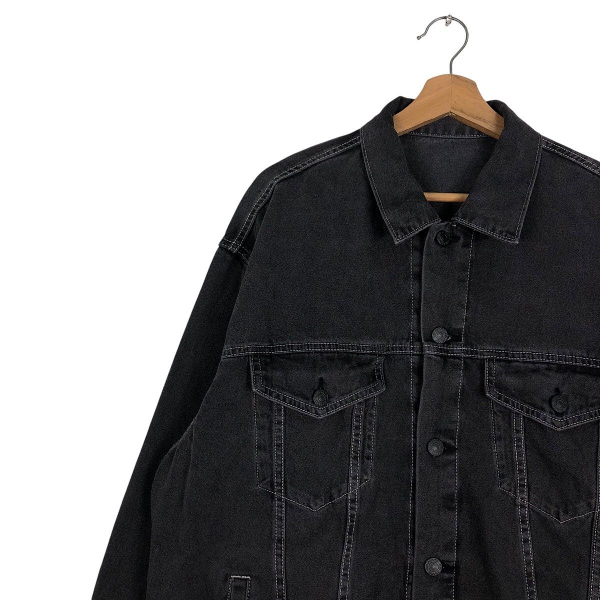 Vintage 📌Vintage Trucker Denim Jacket Biker Gu Japan Issey Miyake Size US L / EU 52-54 / 3 - 8 Thumbnail