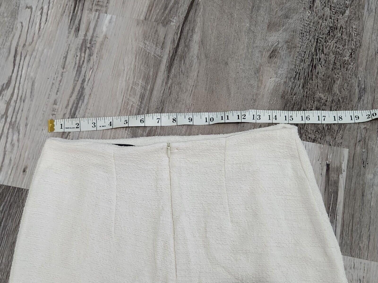 Designer MNG Basics Skirt Ivory Cream Mini Medium Stretch Summer Size 32" / US 10 / IT 46 - 5 Thumbnail