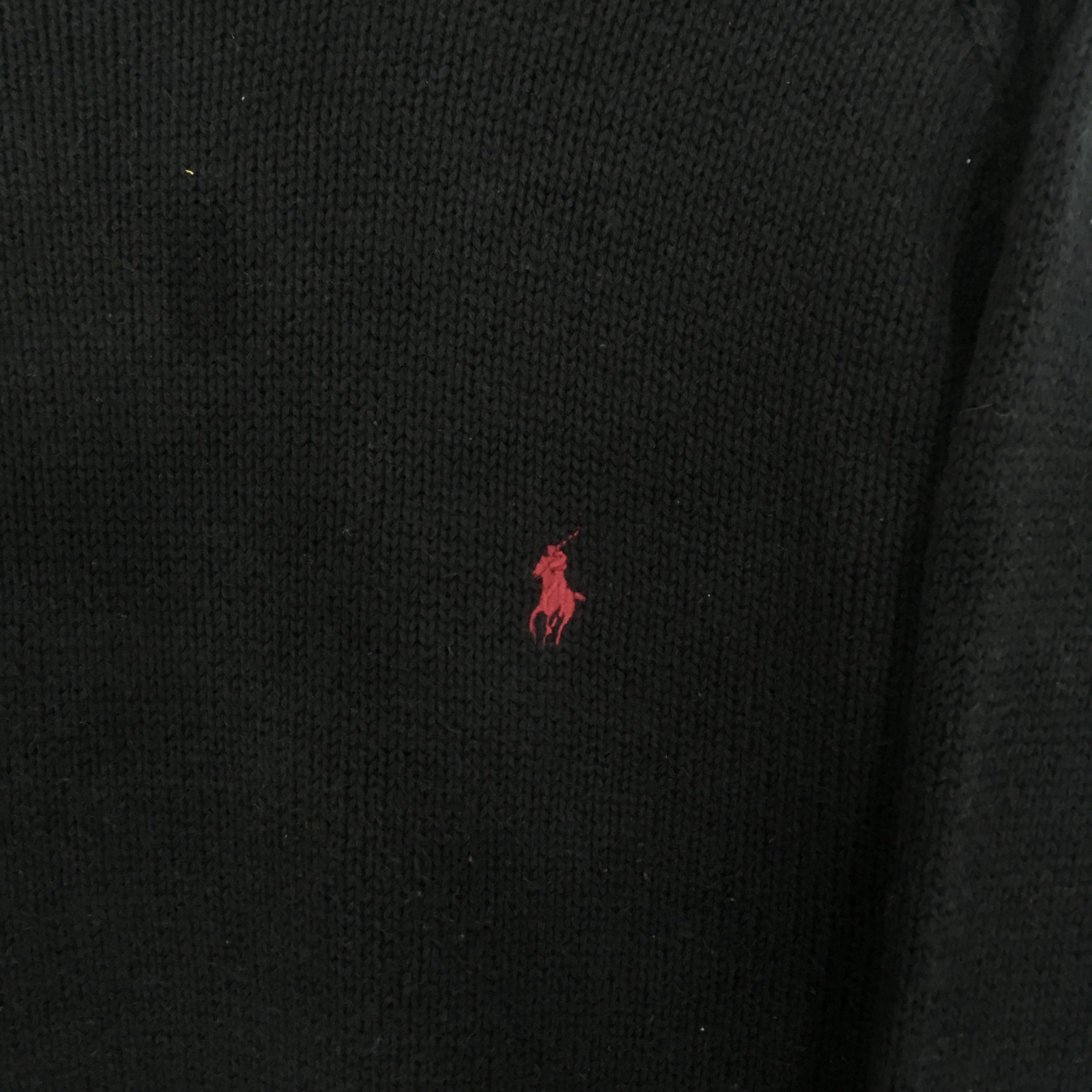 Polo Ralph Lauren Vintage Polo Ralph Lauren Black Cable Knit - 505 Size US L / EU 52-54 / 3 - 5 Thumbnail