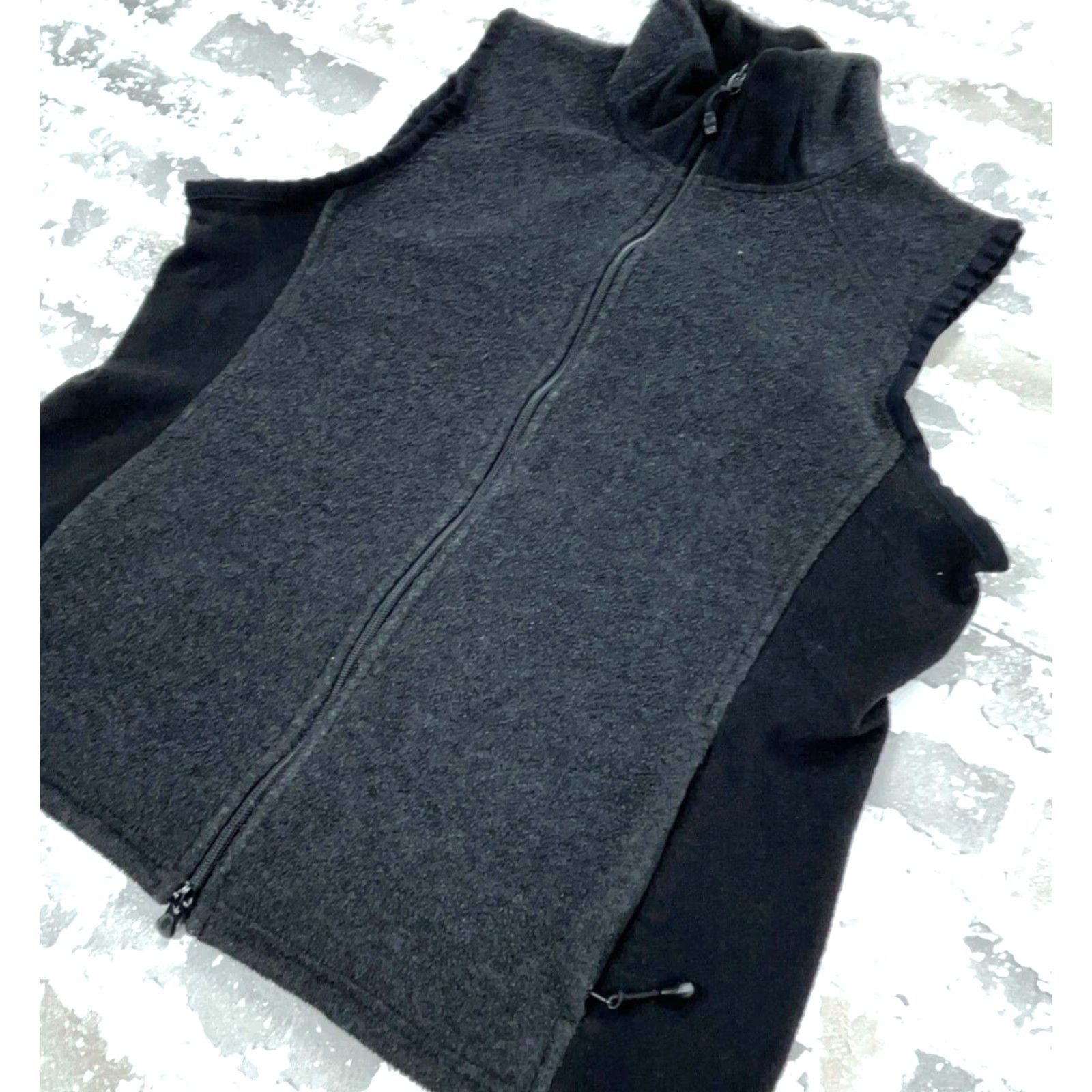 Ralph Lauren Lauren Ralph Lauren Vest Women Large Gray Black Fleece Jacket Active Size L / US 10 / IT 46 - 2 Thumbnail