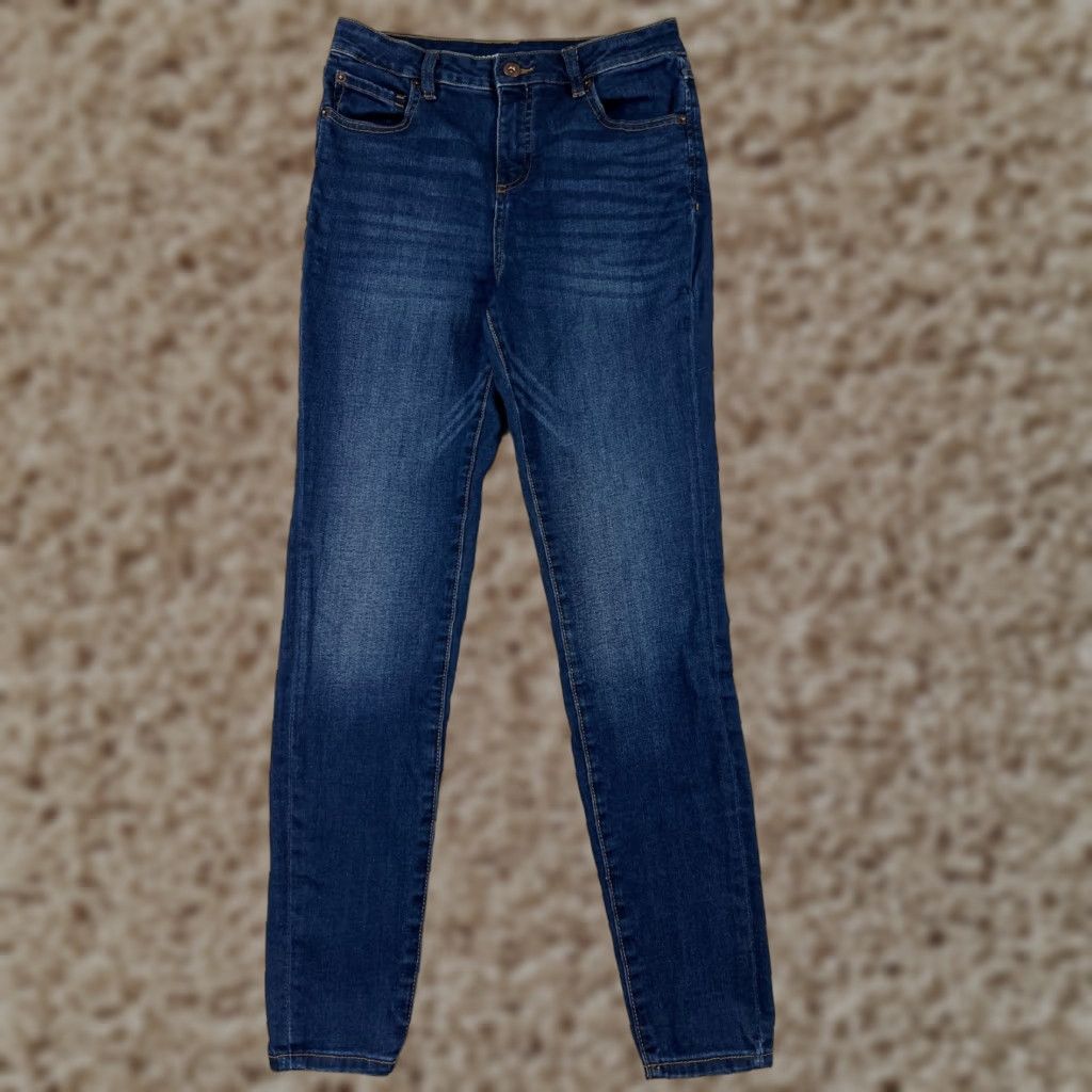 Vintage INC International Concepts Jeans Womens 6 Blue Denim High Rise Skinny Cotton Size 28" / US 6 / IT 42 - 1 Thumbnail