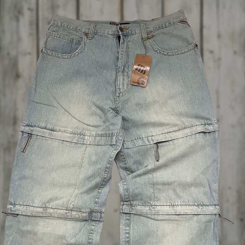 JNCO VINTAGE Royal Blue Jeans Jeans 40x34 Men's 90s Y2K Wide-Leg Denim Baggy 5-Pocket 100% Cotton Blue Mens Size US 40 / EU 56 - 1 Thumbnail