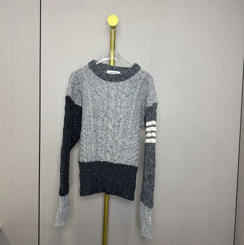 Thom Browne Gray Wool Women's Pullover Sweater 0089