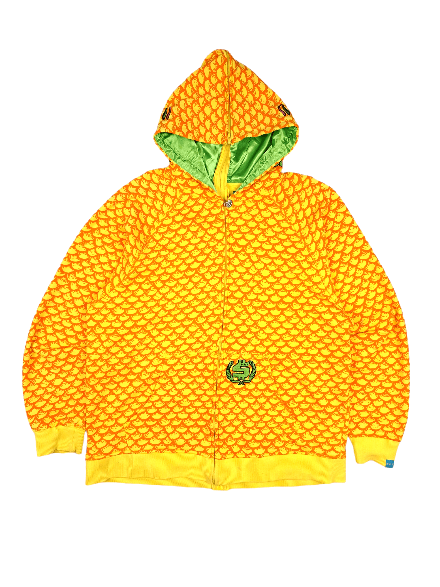Japanese Brand × Shmack 💎 Schmack Full Print Yellow Zip Dragon Hoodie Bape Style Size US XXL / EU 58 / 5 - 2 Thumbnail