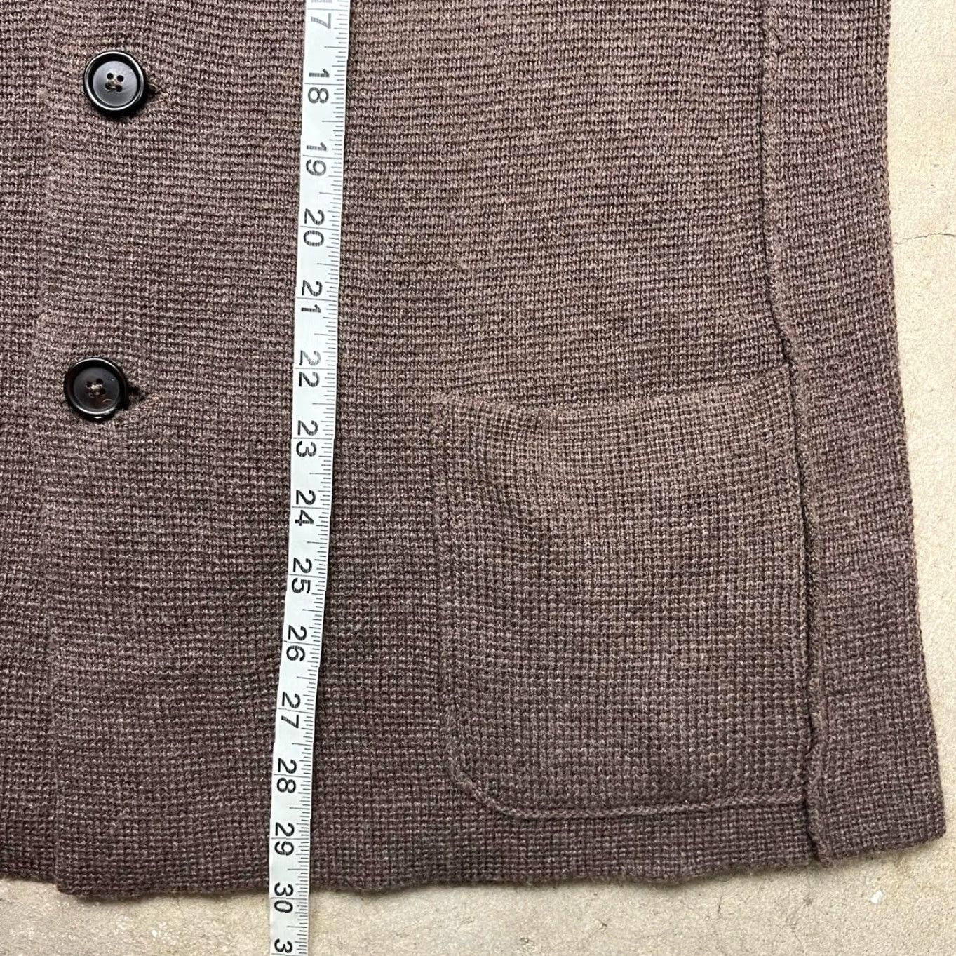 Vintage VINTAGE Alan Paine Wool Cashmere Knit Sweater Blazer Brown Jacket 2XL Mens Long Sleeve Cardigan Brown Wool 2XL Mens Size US XXL / EU 58 / 5 - 5 Thumbnail
