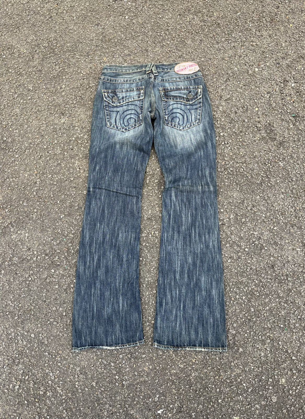 Freeman T. Porter NWT FREEMAN T PORTER FLARED JEANS Y2K BOOTCUT LOW RISE DENIM Size US 30 / EU 46 - 11 Thumbnail