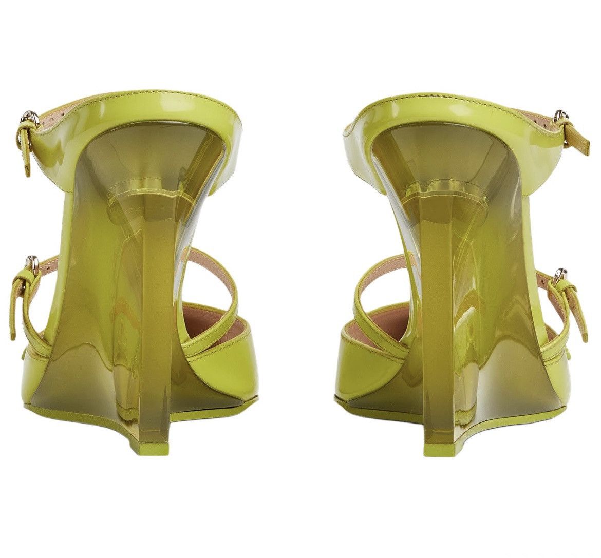 Gucci Gucci Closed Toe Slippers Wedge 10.9cm Light Green size 39 Size US 9 / IT 39 - 3 Thumbnail