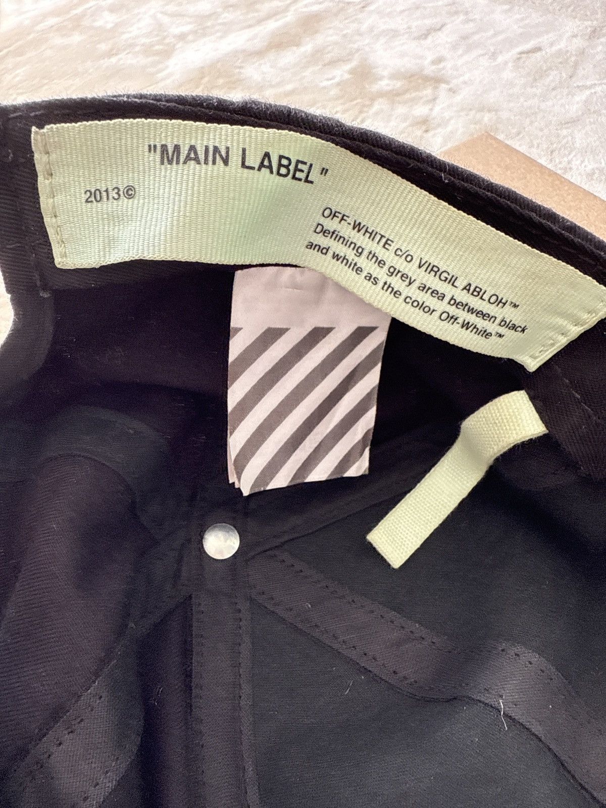 off-white something hat - amazing piece of the Virgil era