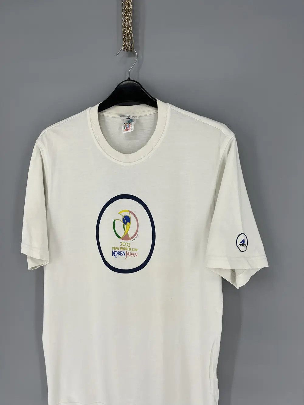Adidas Adidas 90s Vintage Fifa World Cup Korea Japan Tshirt Rare🔥 Size US L / EU 52-54 / 3 - 4 Thumbnail