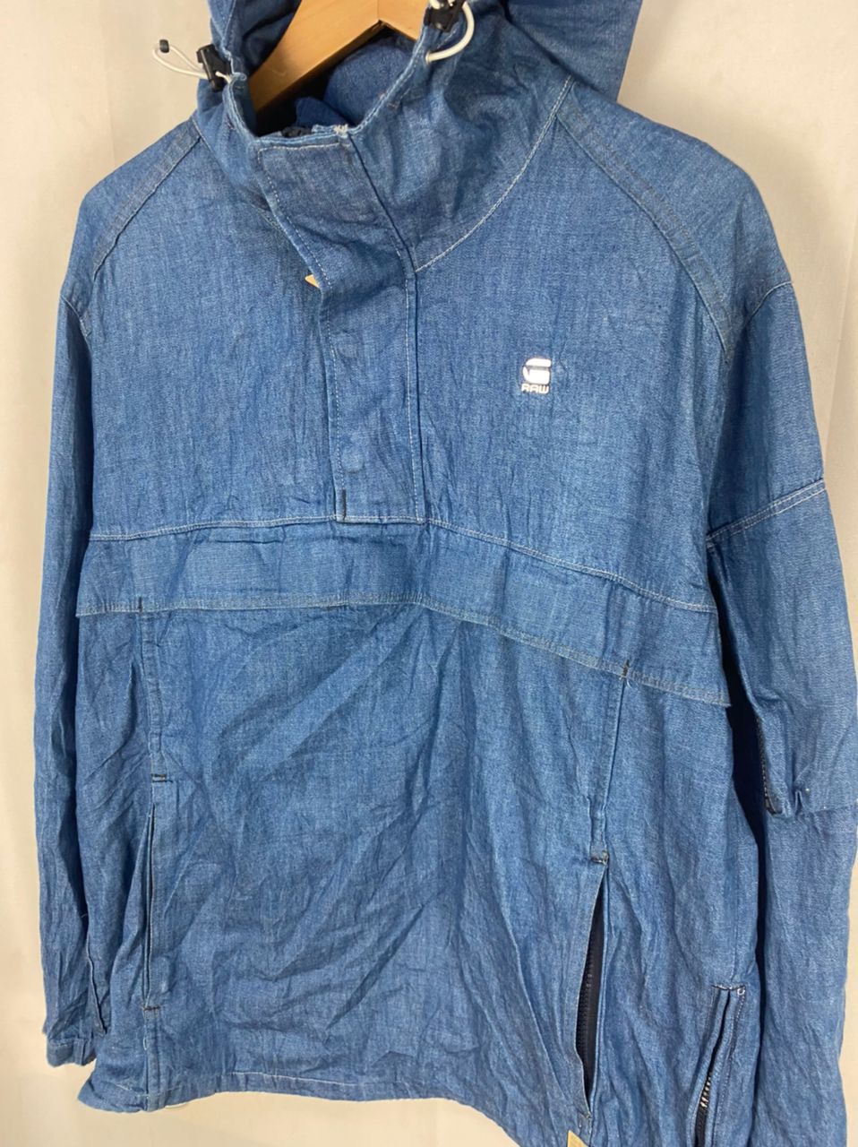 G-Star G star raw half zipper denim hoodie jacket Size US M / EU 48-50 / 2 - 3 Thumbnail