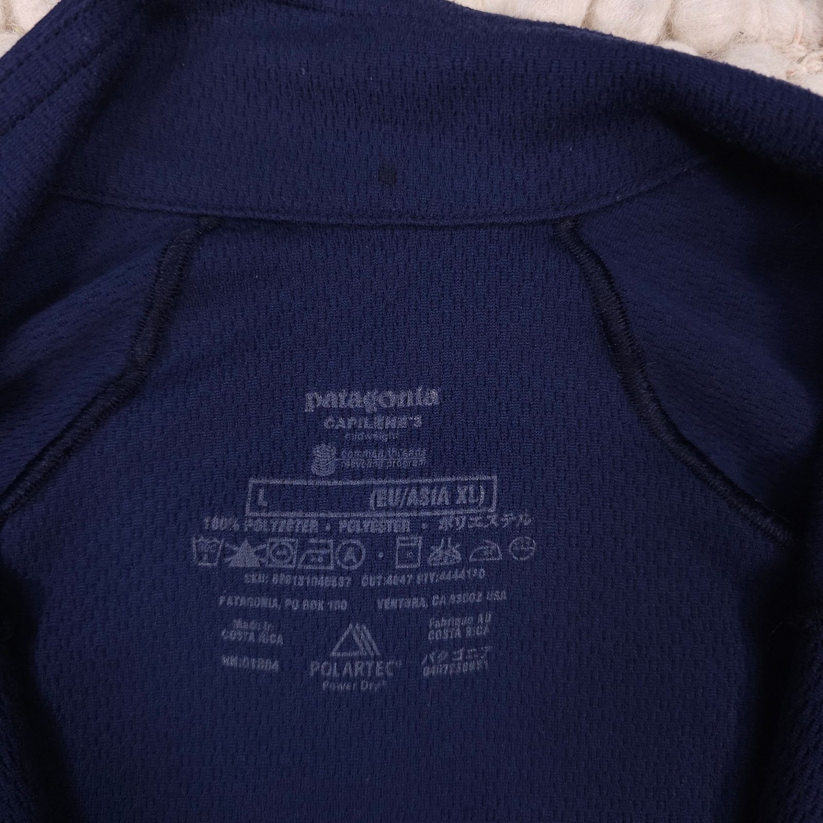 Patagonia Patagonia Men's Capilene 3 Midweight Zip-Neck Navy Blue Sz L Size US L / EU 52-54 / 3 - 6 Thumbnail