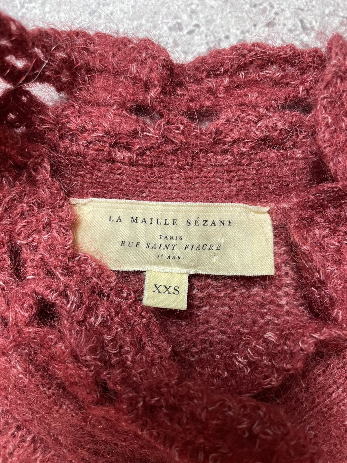 Sezane LA MAILLE SEZANE Angelo Cardigan Sweater Mohair Wool Preppy Size XXS / US 00 / IT 34 - 3 Thumbnail