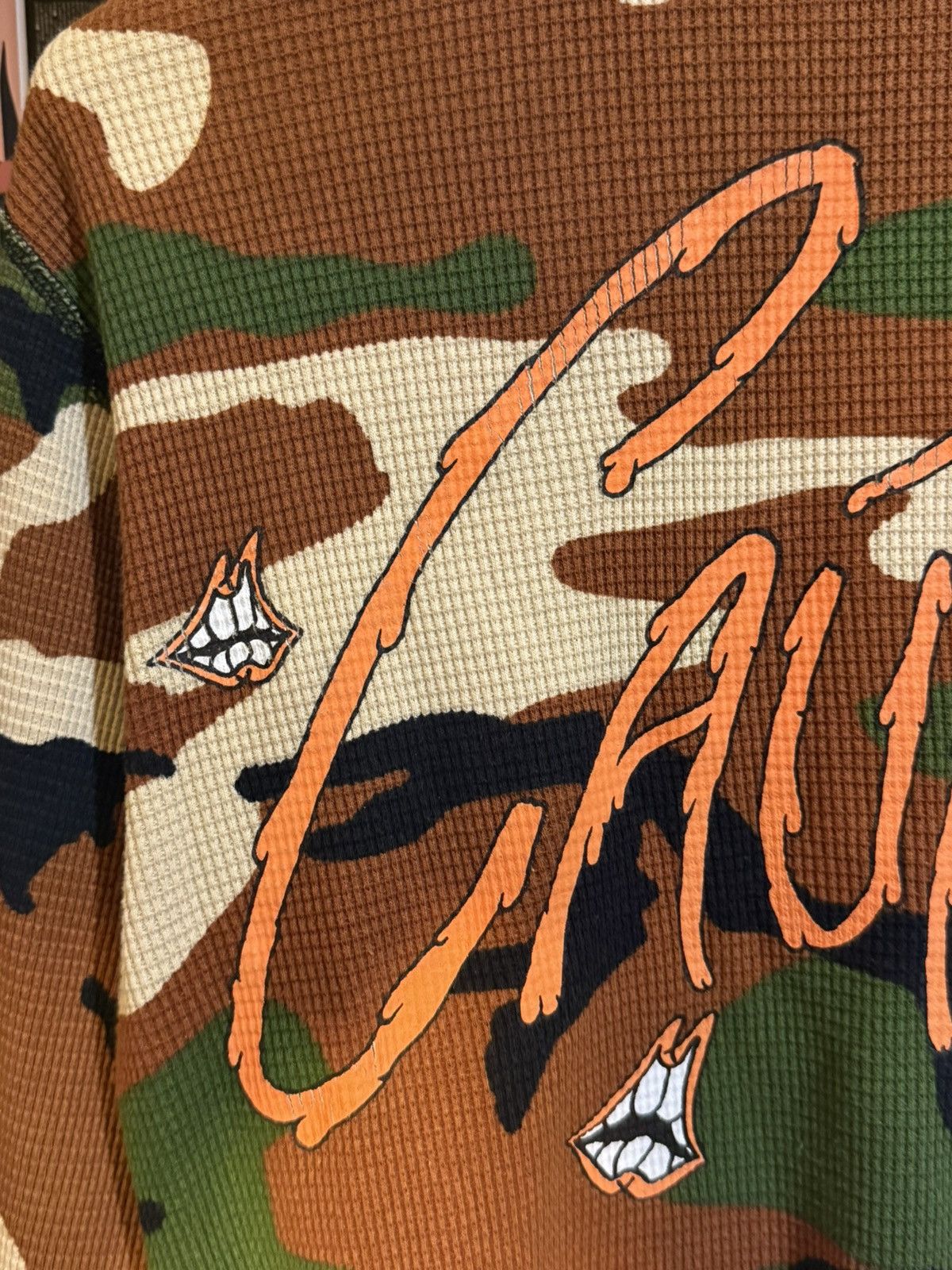 Chrome Hearts Chrome Hearts Camo Matty Boy “Caution” Thermal Longsleeve Size US M / EU 48-50 / 2 - 5 Thumbnail