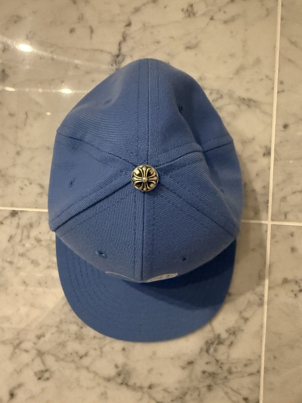 Chrome Hearts Chrome Hearts Fitted Vine Heart Hat “Carolina Blue” Size ONE SIZE - 2 Thumbnail