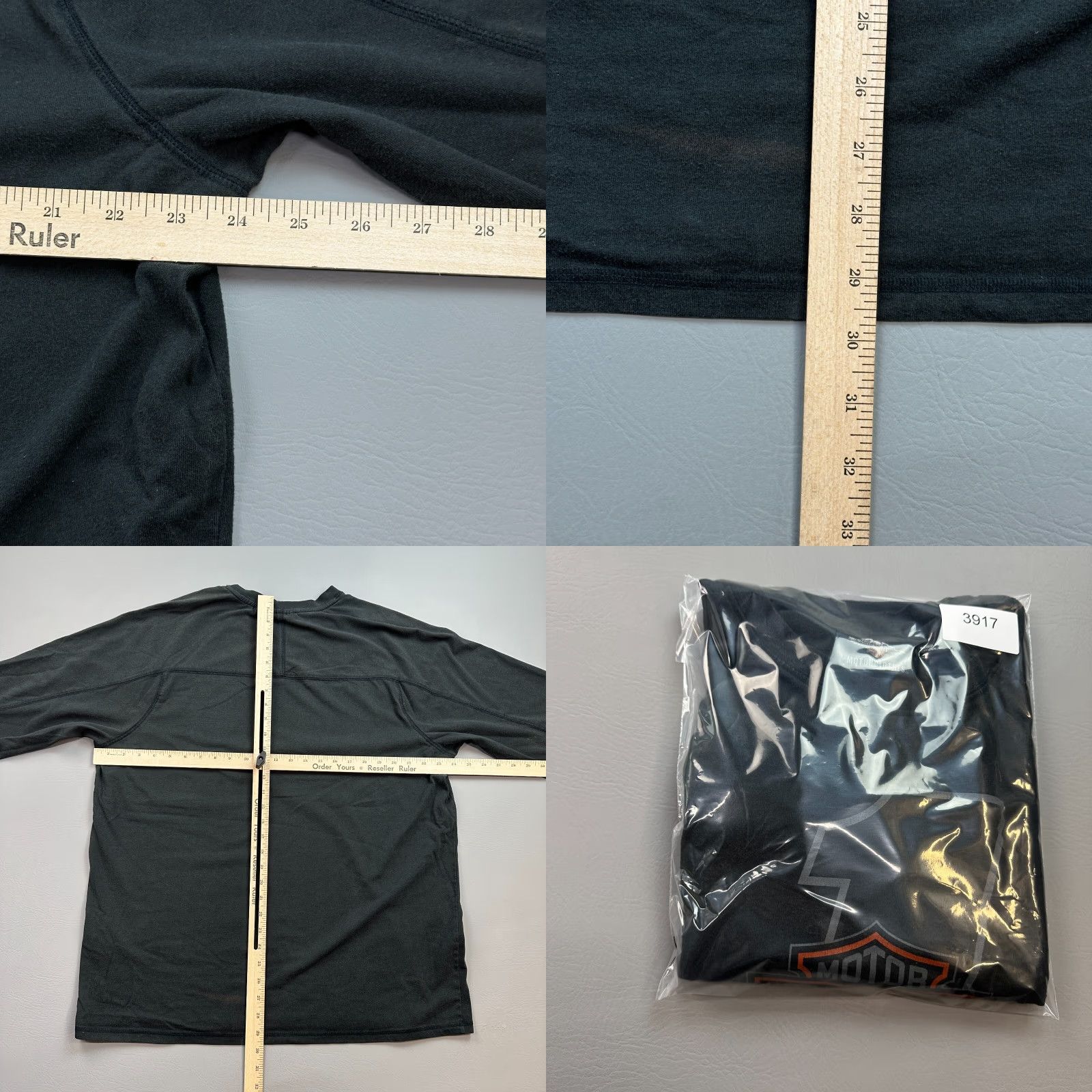 Harley Davidson Harley-Davidson Shirt Mens XL Black #1 Racing Logo Graphic Long Sleeve Raglan Size US XXL / EU 58 / 5 - 9 Thumbnail