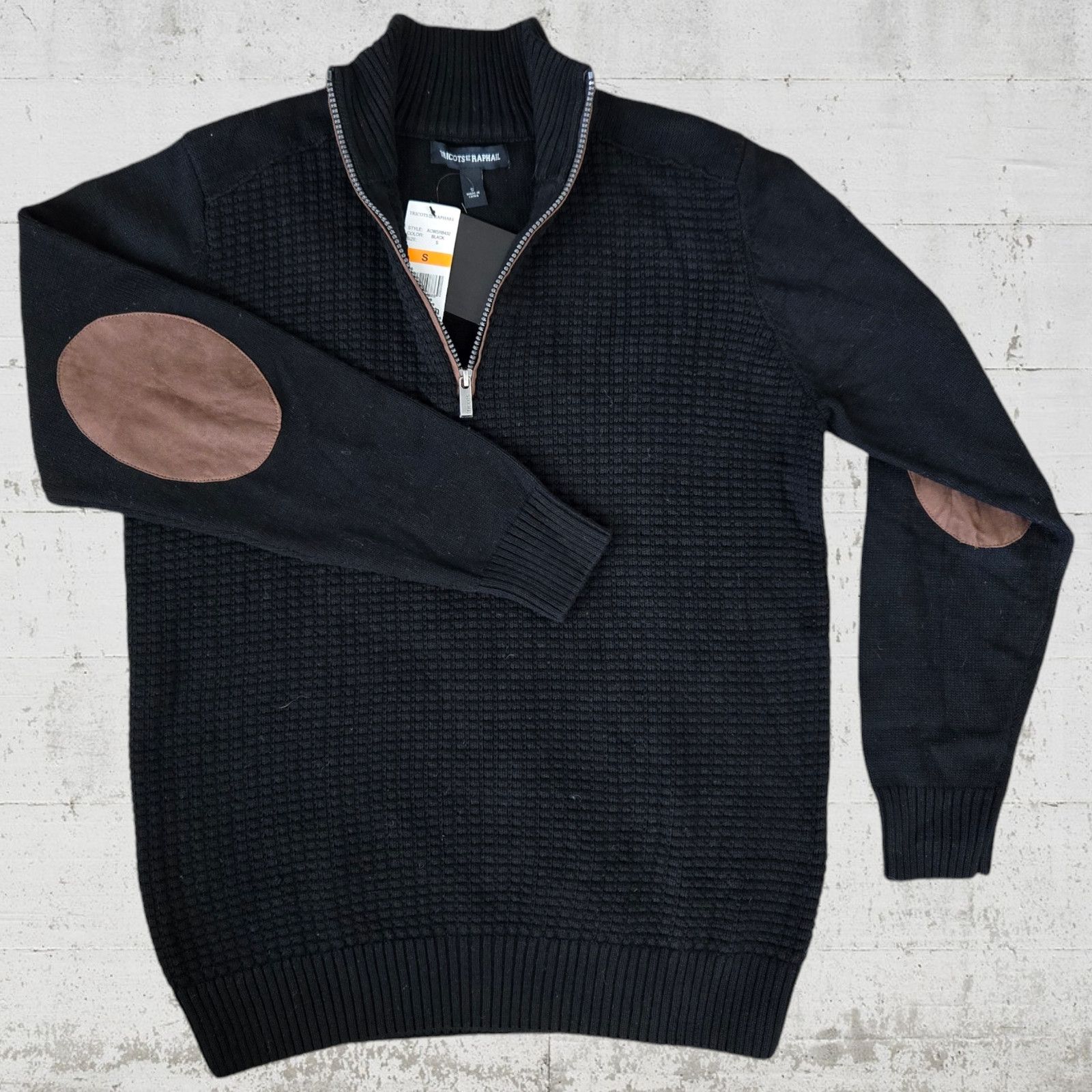 Tricots St. Raphael Tricots St Raphael Black Quarter Zip Sweater Size Small Size US S / EU 44-46 / 1 - 2 Thumbnail
