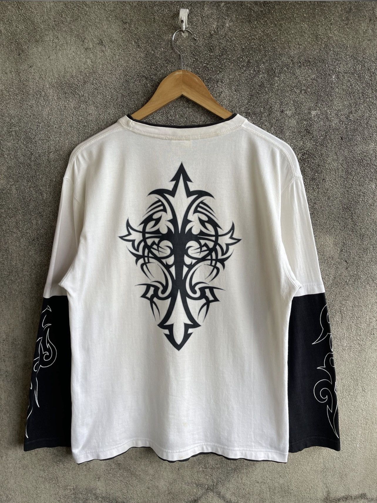 If Six Was Nine Vintage’90s🔥3 Items Bundle🔥Big Logo Strange Raglan L/S Tee Size US L / EU 52-54 / 3 - 3 Thumbnail