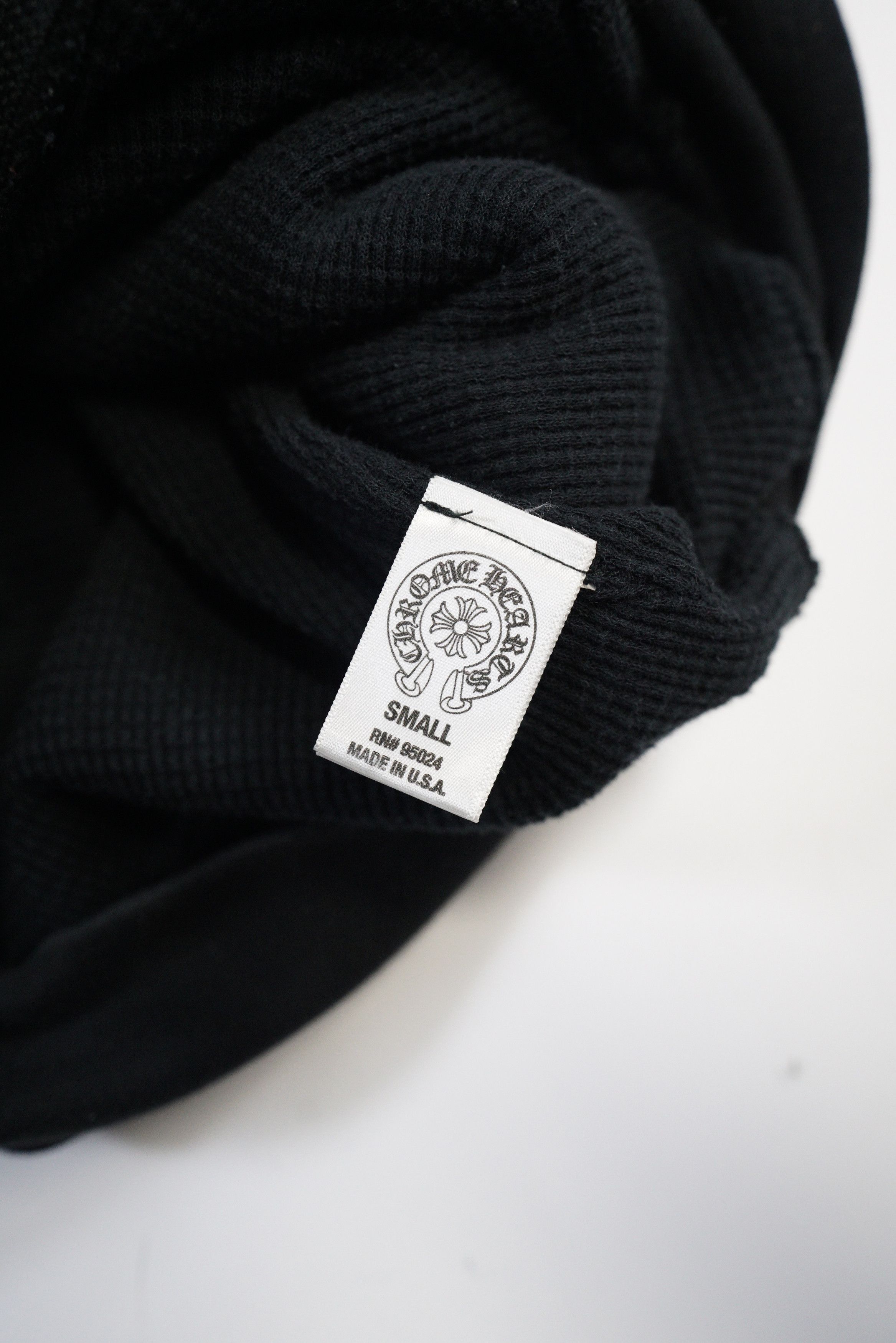 Chrome Hearts Chrome Hearts Vintage Srcoll Logo Waffle Cross Zip-Up Hoodie Size US S / EU 44-46 / 1 - 13 Thumbnail