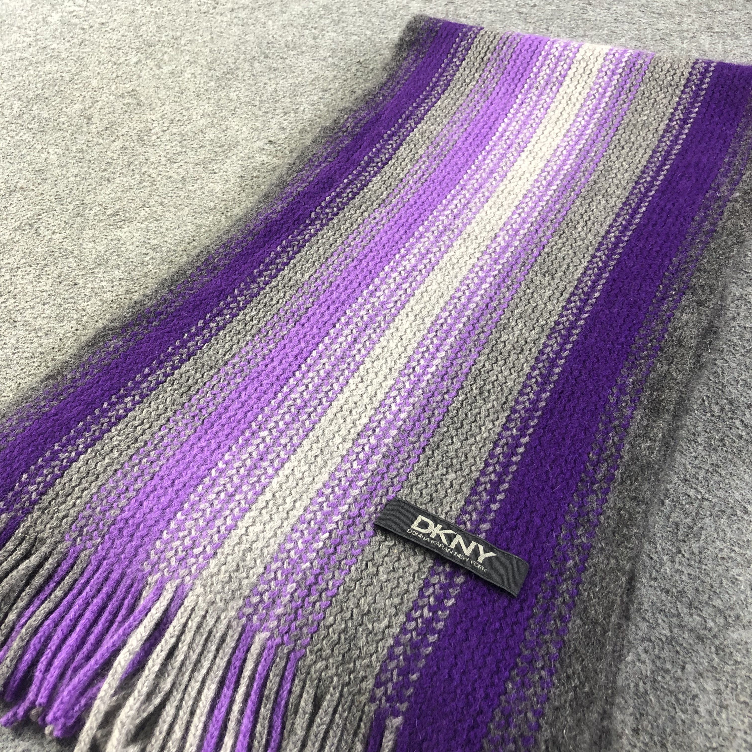DKNY DKNY Cashmere Scarf Muffler V1156 Size ONE SIZE - 3 Thumbnail